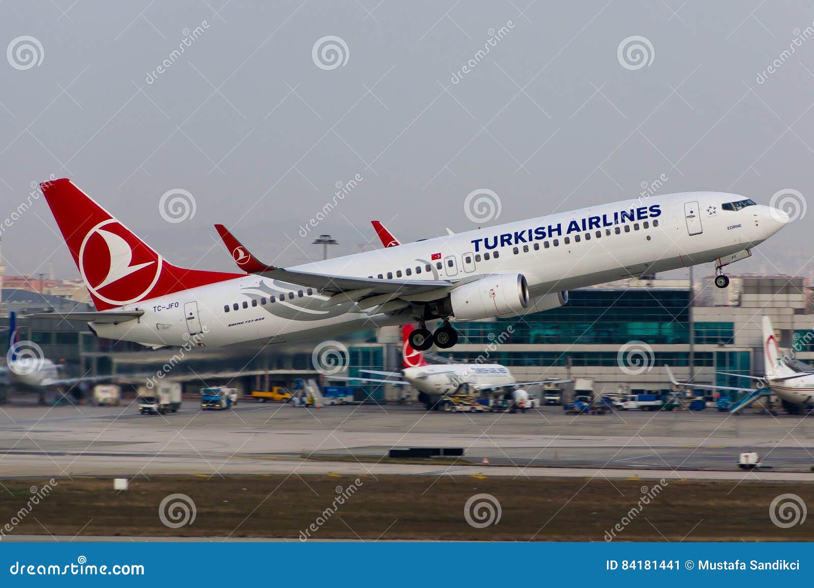 Turkish Airlines Boeing 737 800 Editorial Photo Image Of