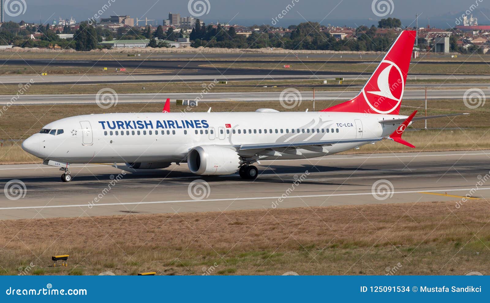 Turkish Airlines Boeing 737 Max 8 In Istanbul Turkey