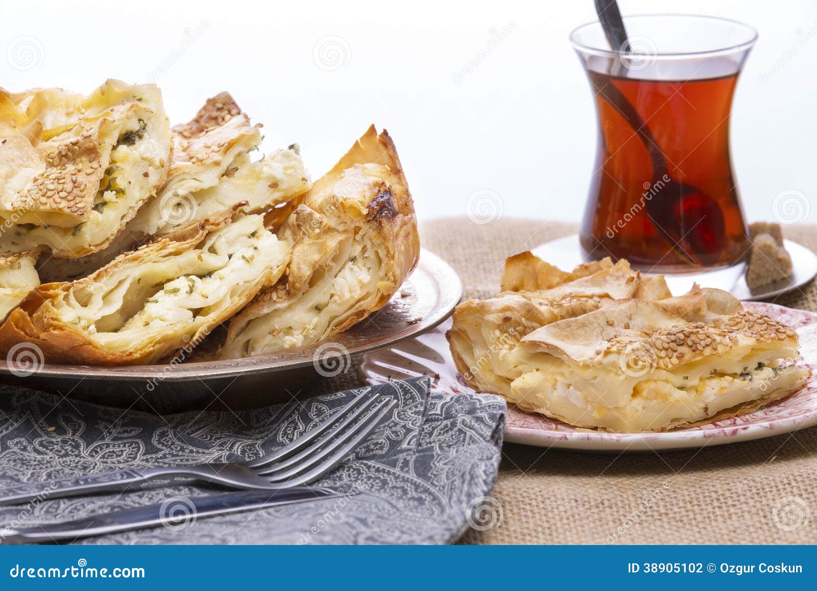 turkish borek served at a party