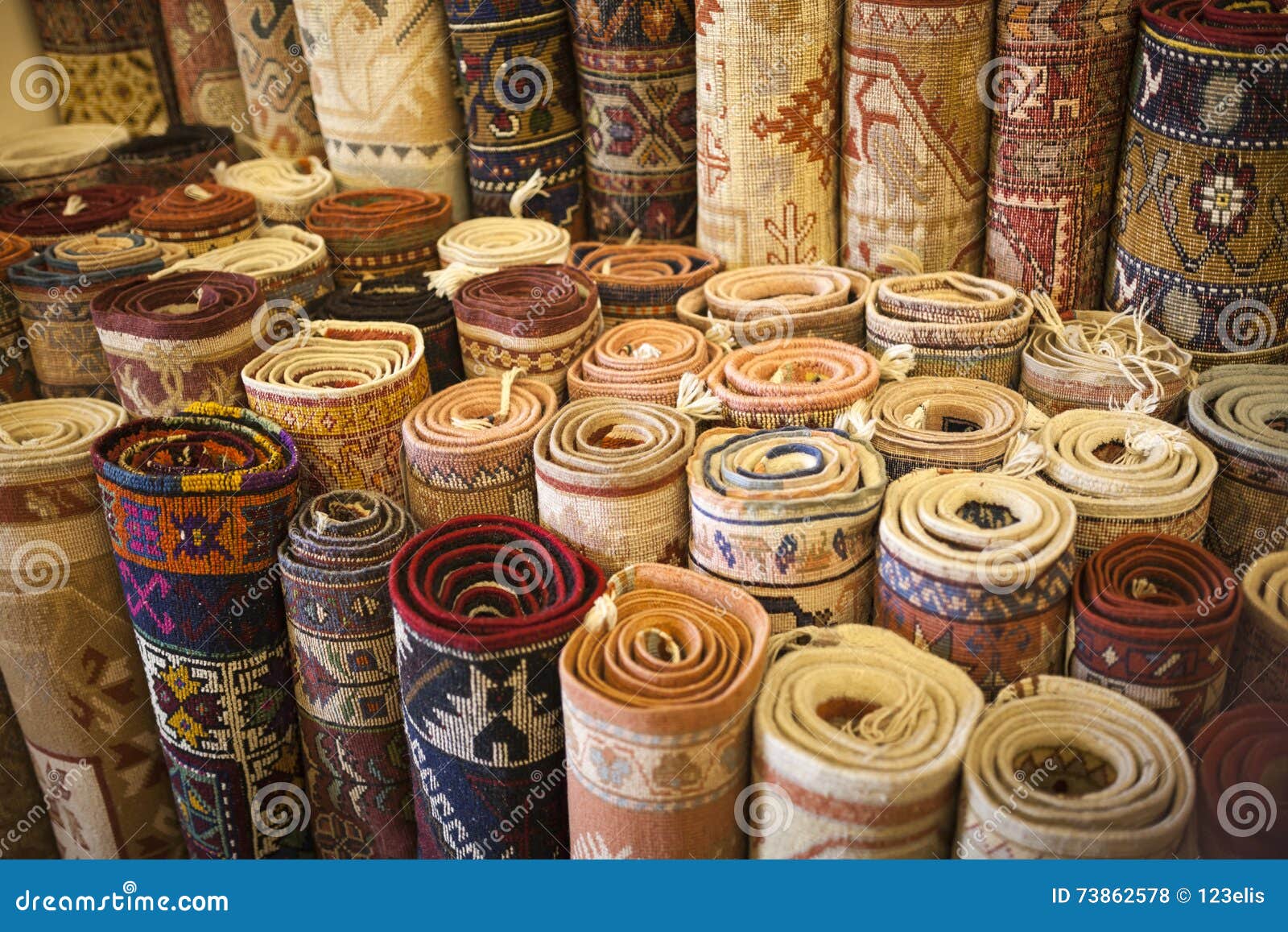 Turkish Carpet Store stock photo. Image of people, decoration 73862578