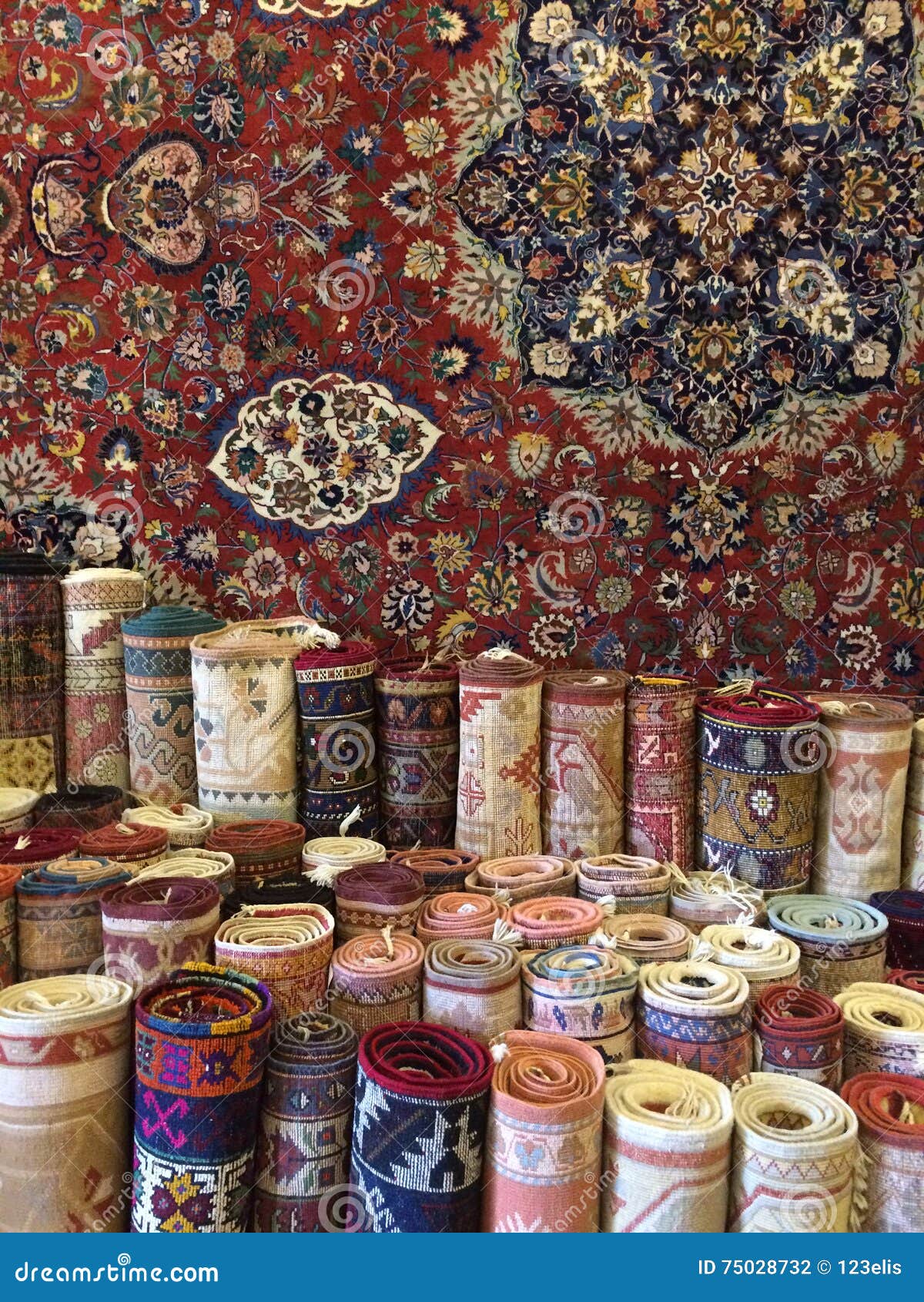 Turkish Carpet stock photo. Image of woven, group, culture 75028732