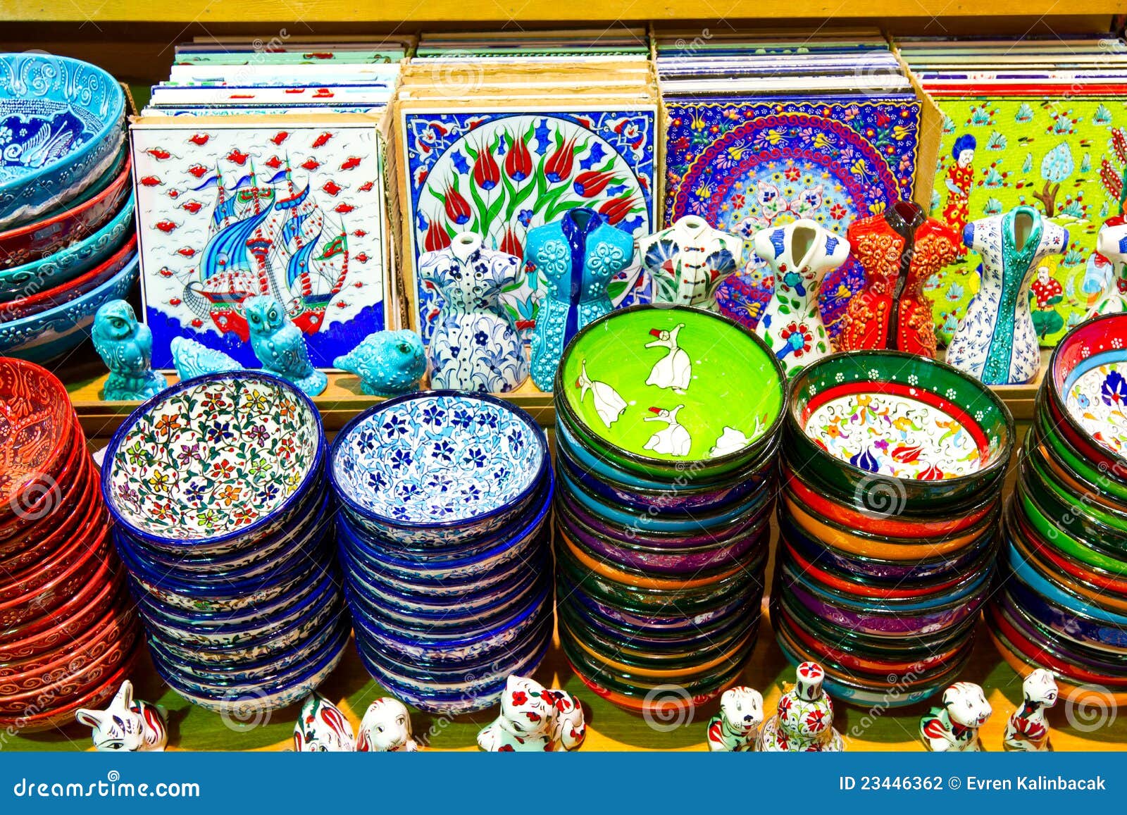 Turkish Ceramics stock photo. Image of classical, blue 23446362