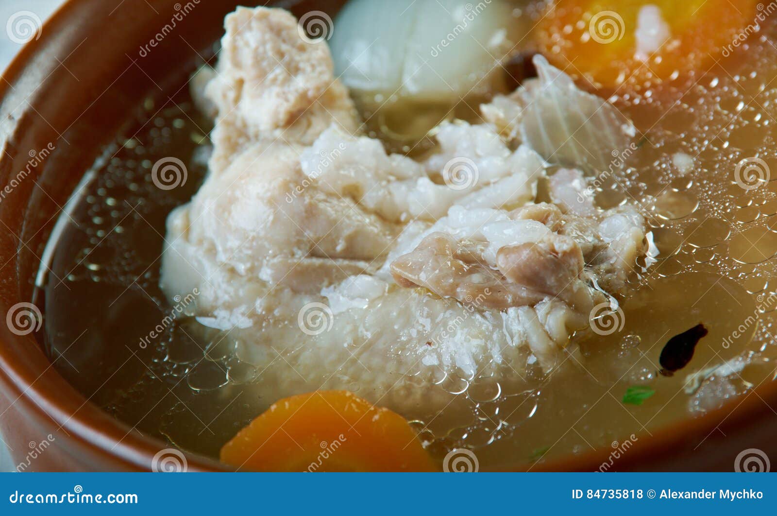 Turkish chicken soup stock photo. Image of carrots, turkish - 84735818