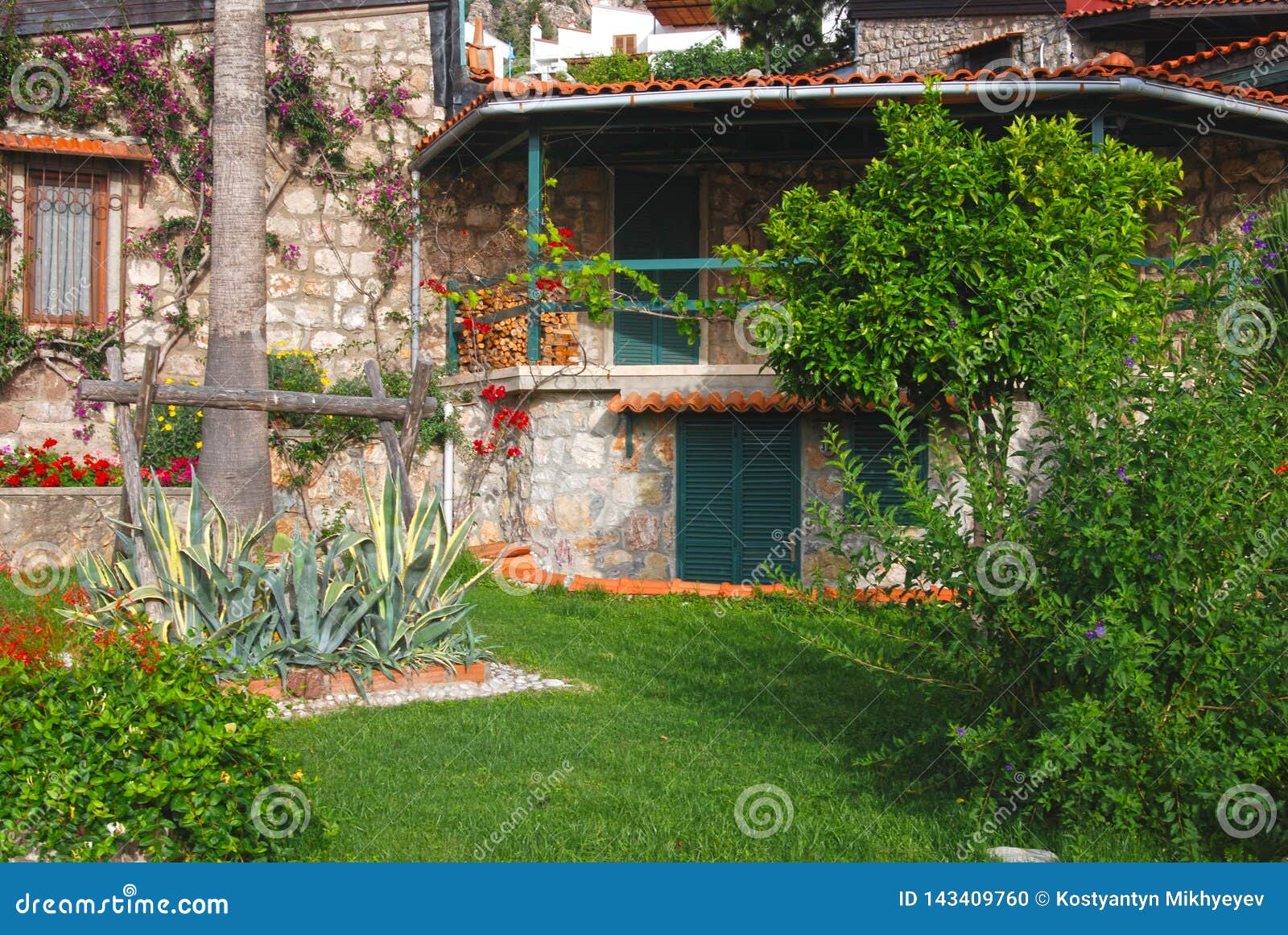 Turkish city by the sea stock photo. Image of street 143409760