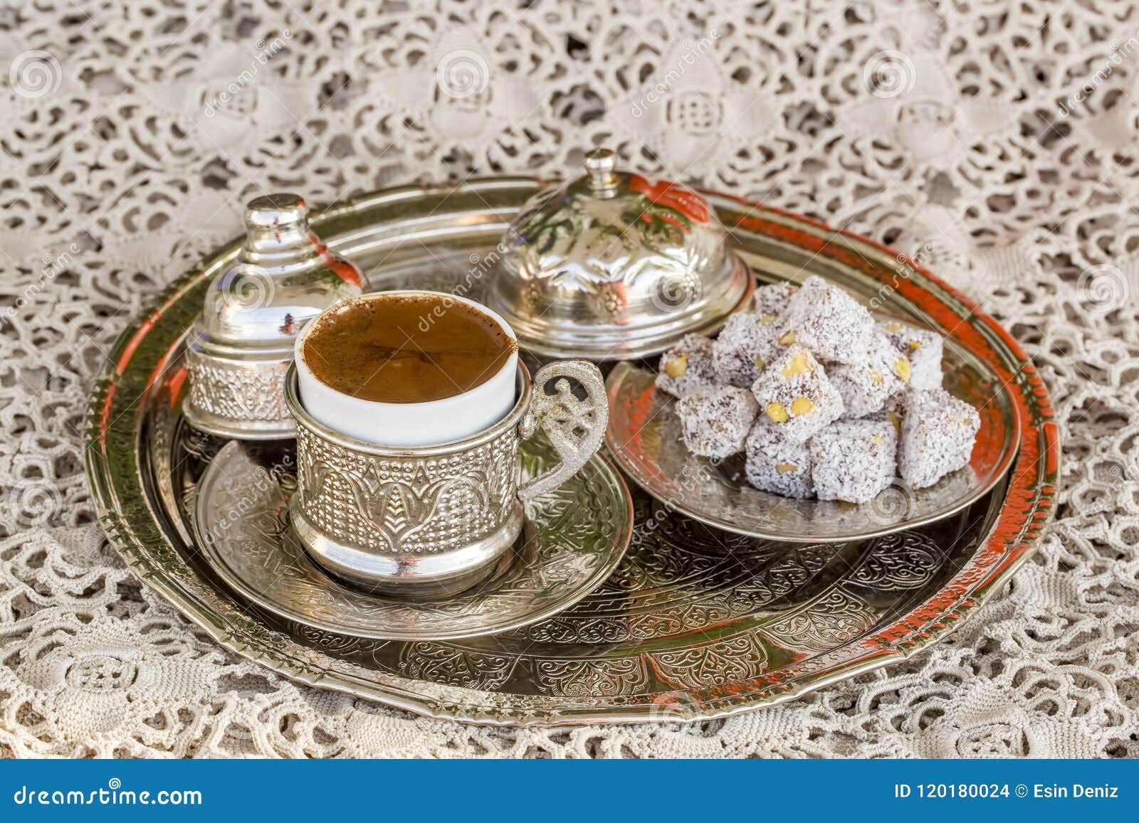 Turkish Coffee and Turkish Delight Stock Photo Image of turkey