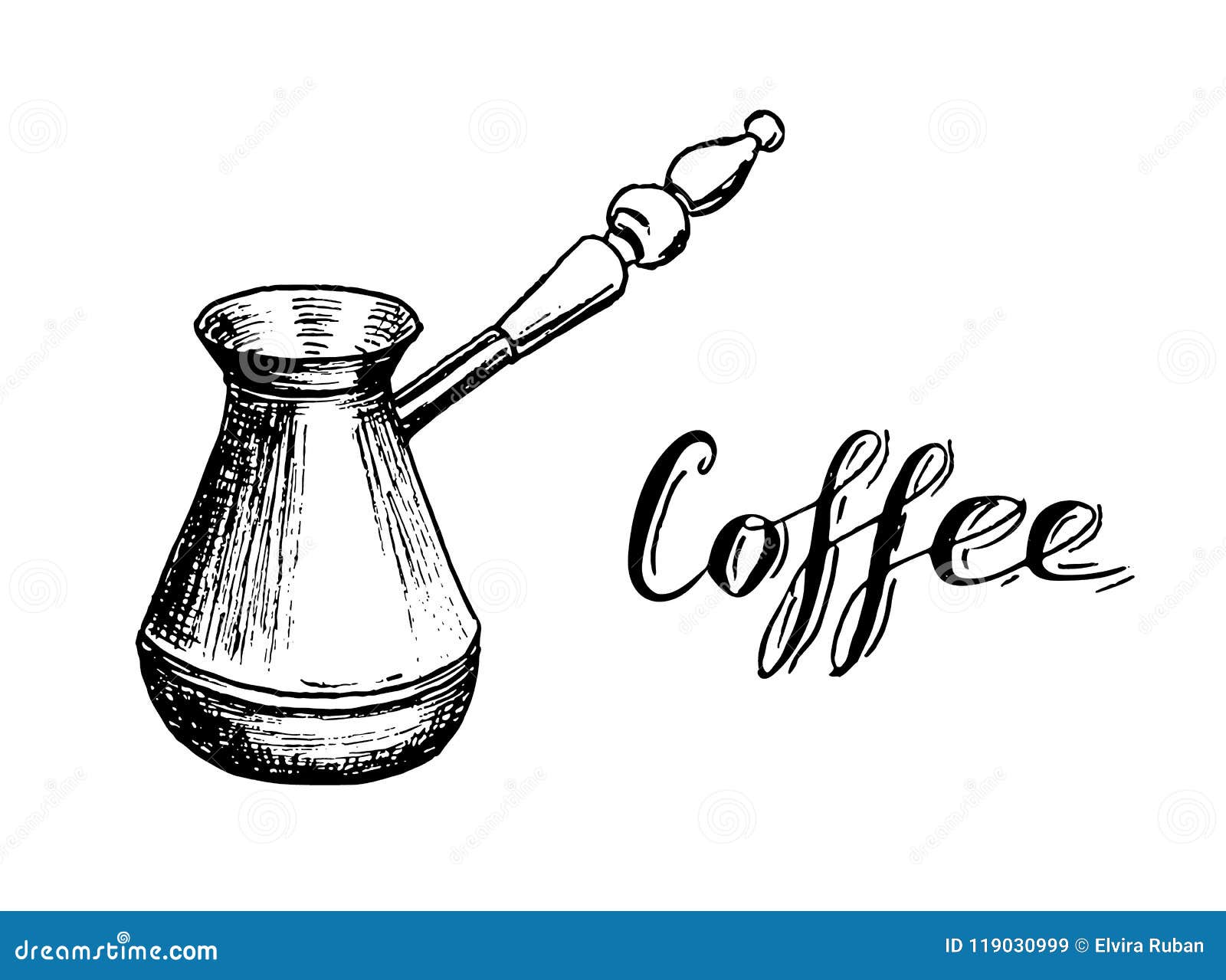 Premium Vector  Hand drawn linear set with coffee stuff and