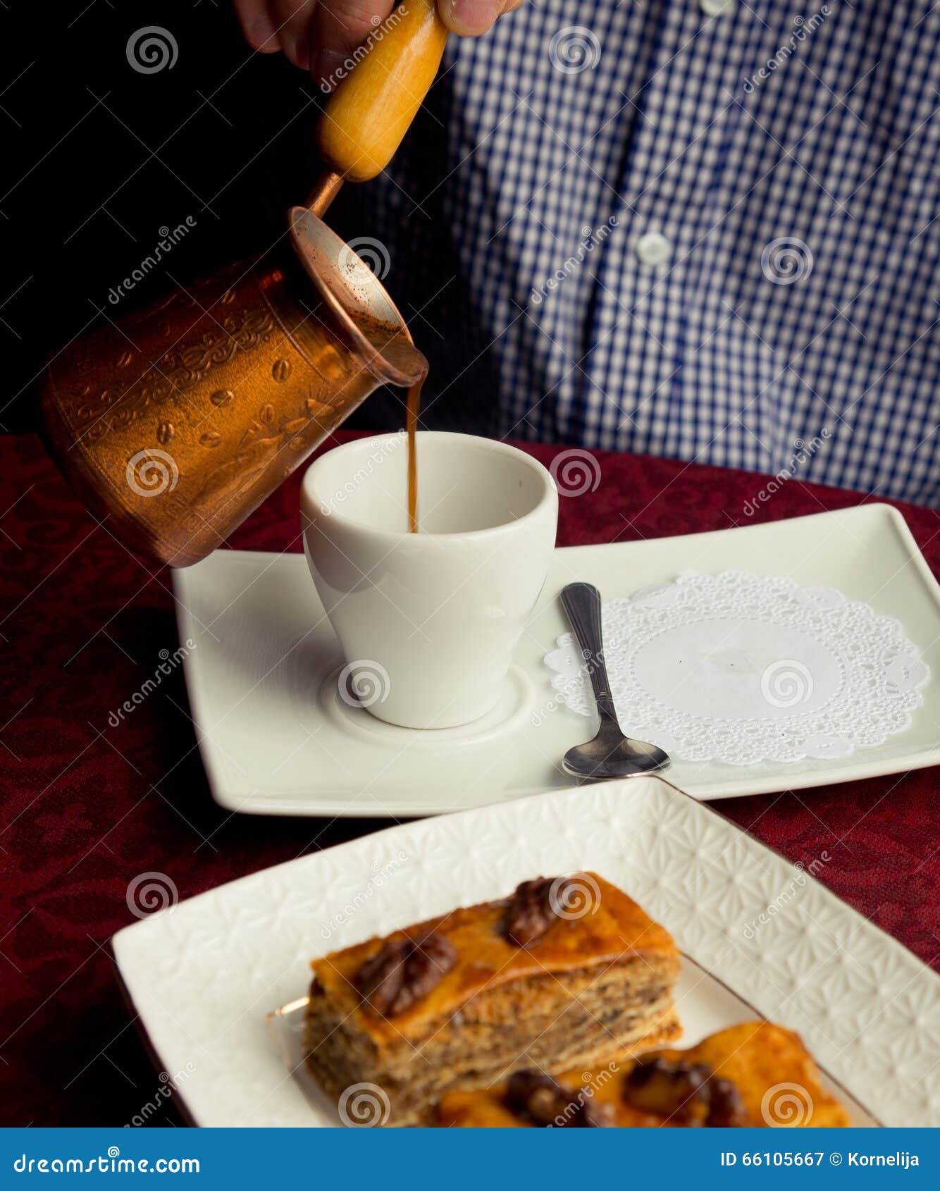 Turkish coffee serve stock image. Image of breakfast 66105667