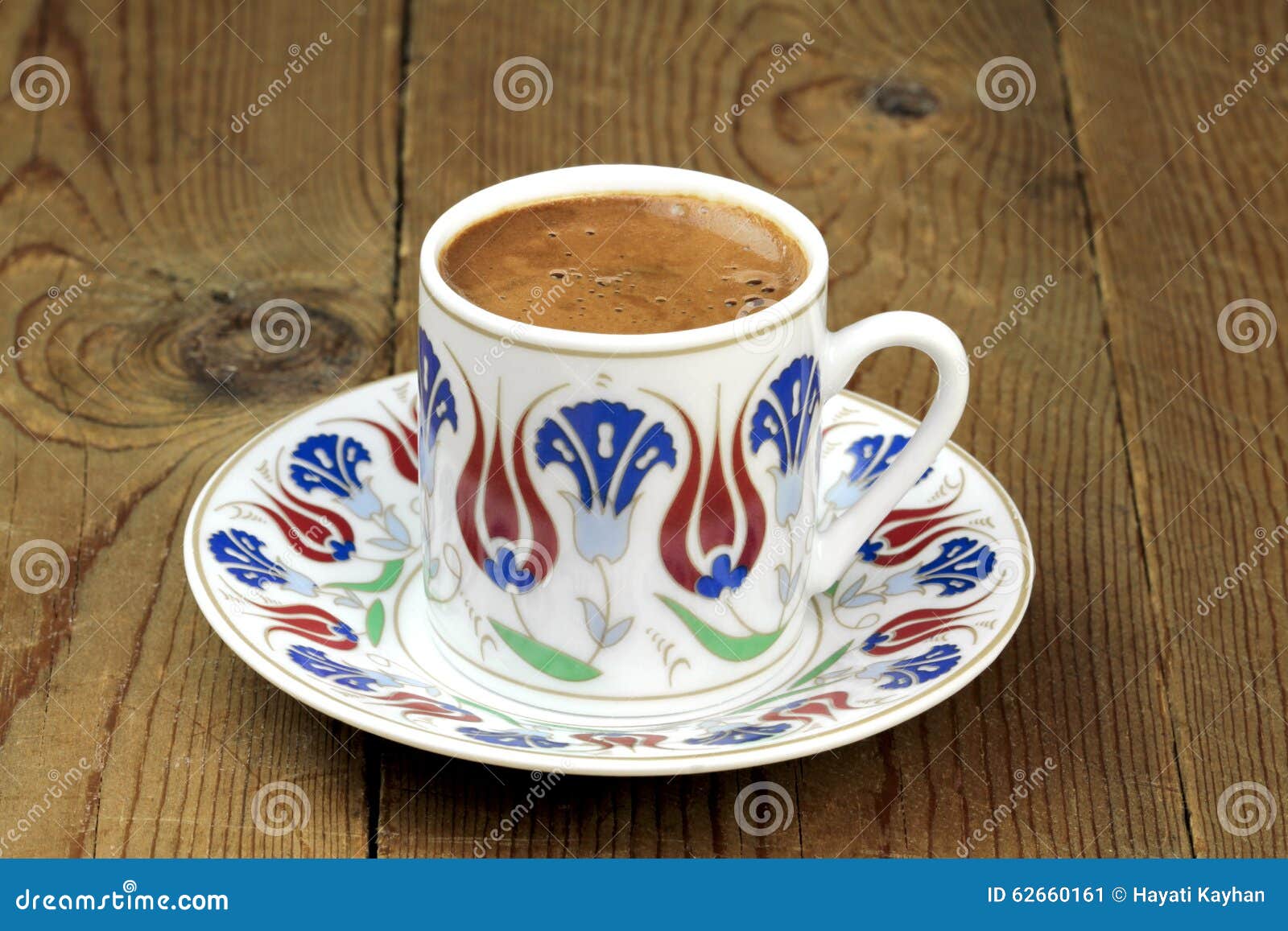 Turkish Coffee with Traditional Ottomans Motif Cup Stock Image Image