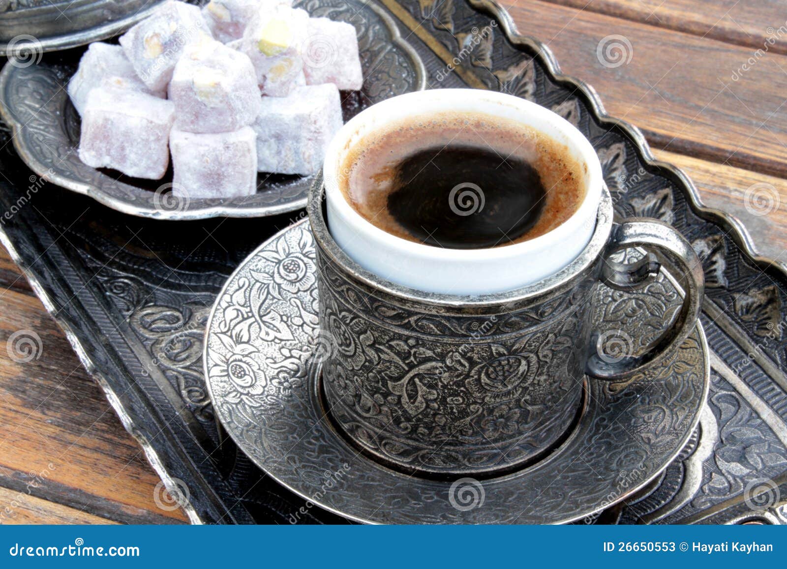 turkish coffee and turkish delight