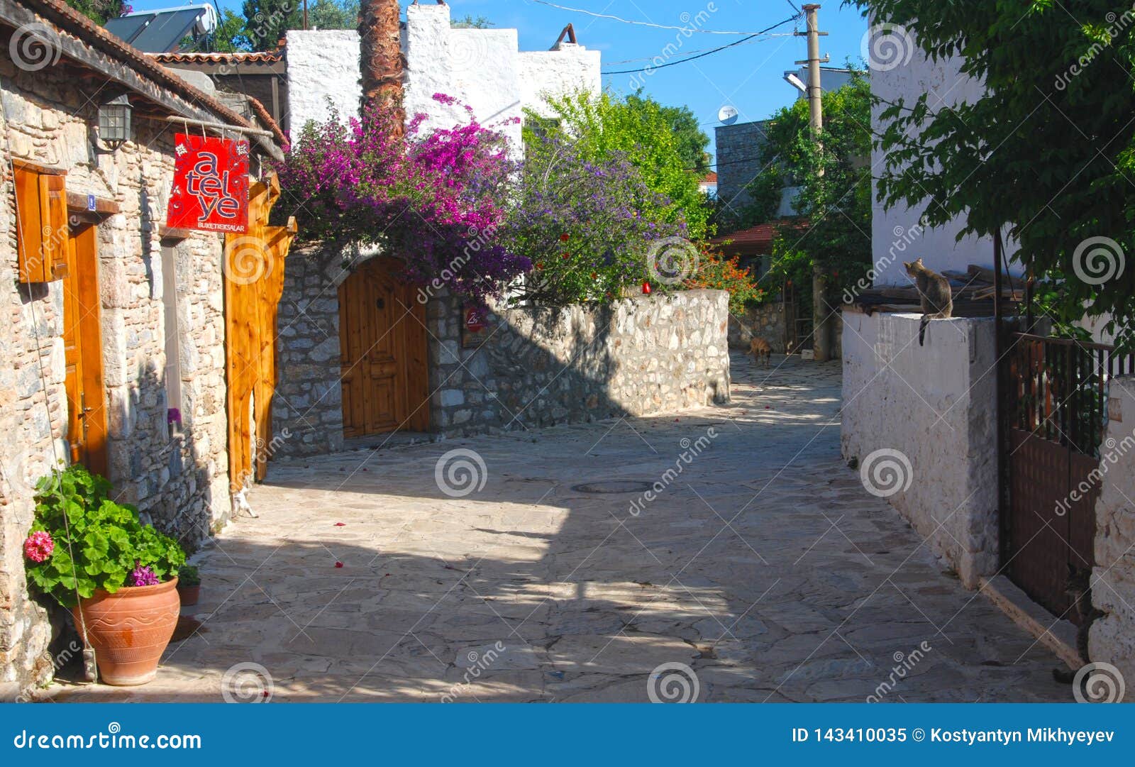 Turkish city by the sea stock image. Image of green 143410035