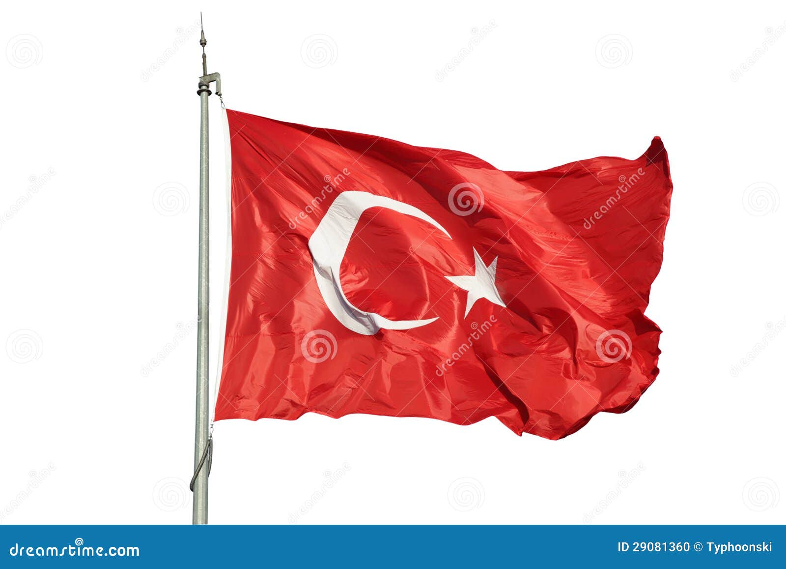 Turkish flag stock photo. Image of isolated, asia, nation 29081360