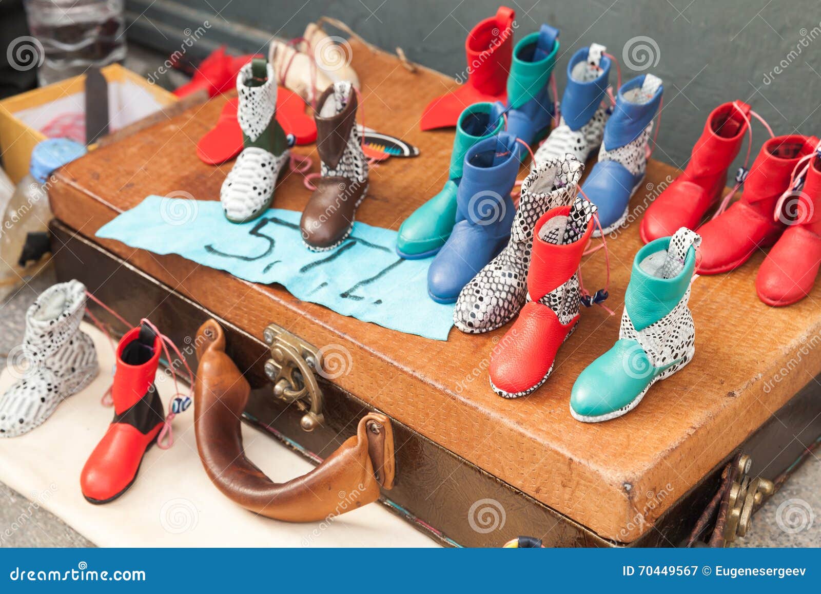 Turkish Handmade Souvenirs, Colorful Boots Editorial Photography ...