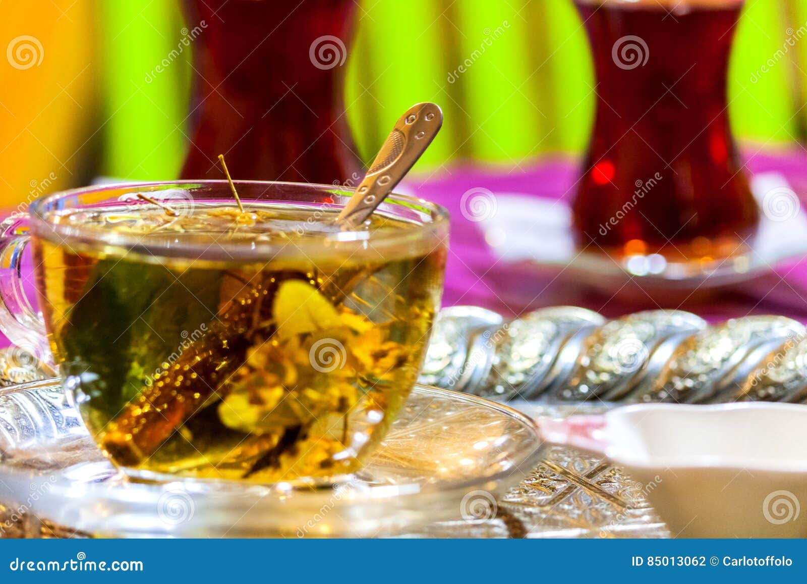 Turkish herbal tea stock photo. Image of turkey, tray 85013062