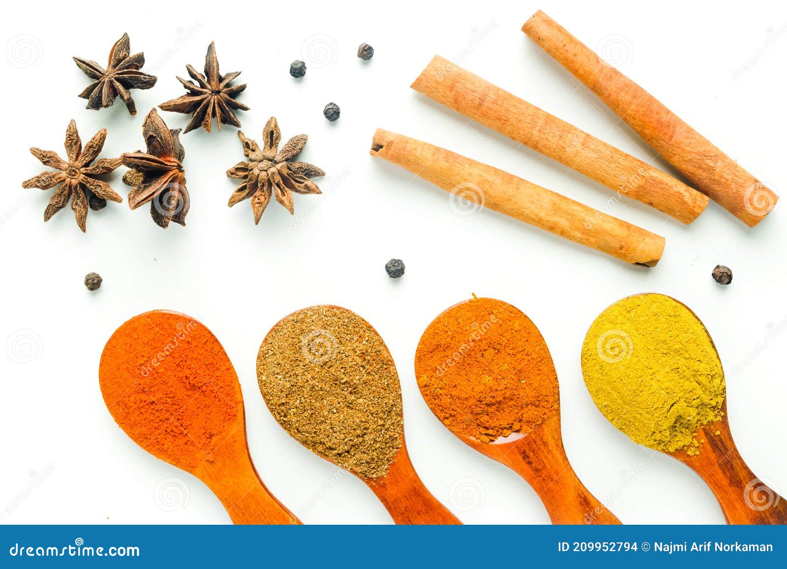 Turkish and Indian Spices for Home Cooking Stock Photo Image of