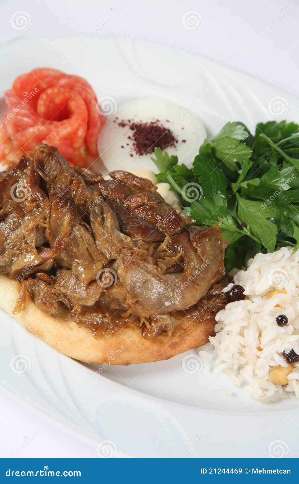 Turkish kebab stock image. Image of prepared, beef, bread - 21244469