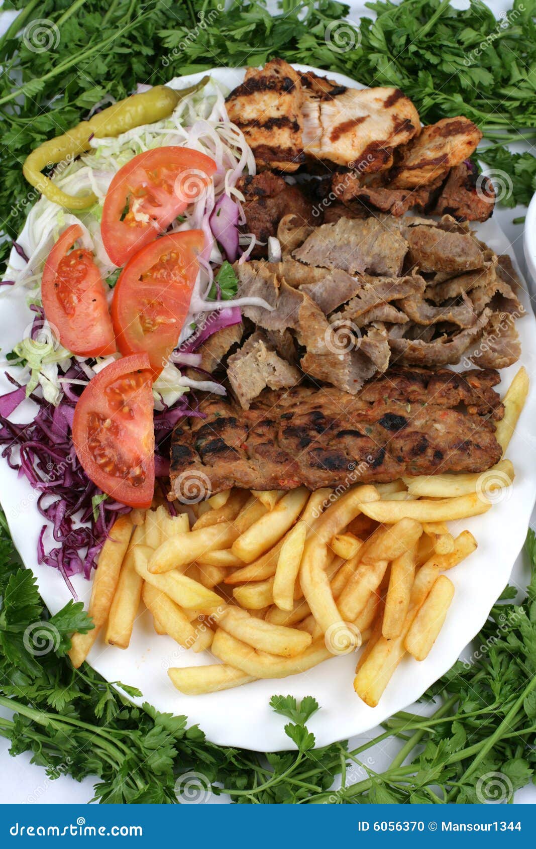 Turkish kebab stock photo. Image of turkish, chili, greek - 6056370