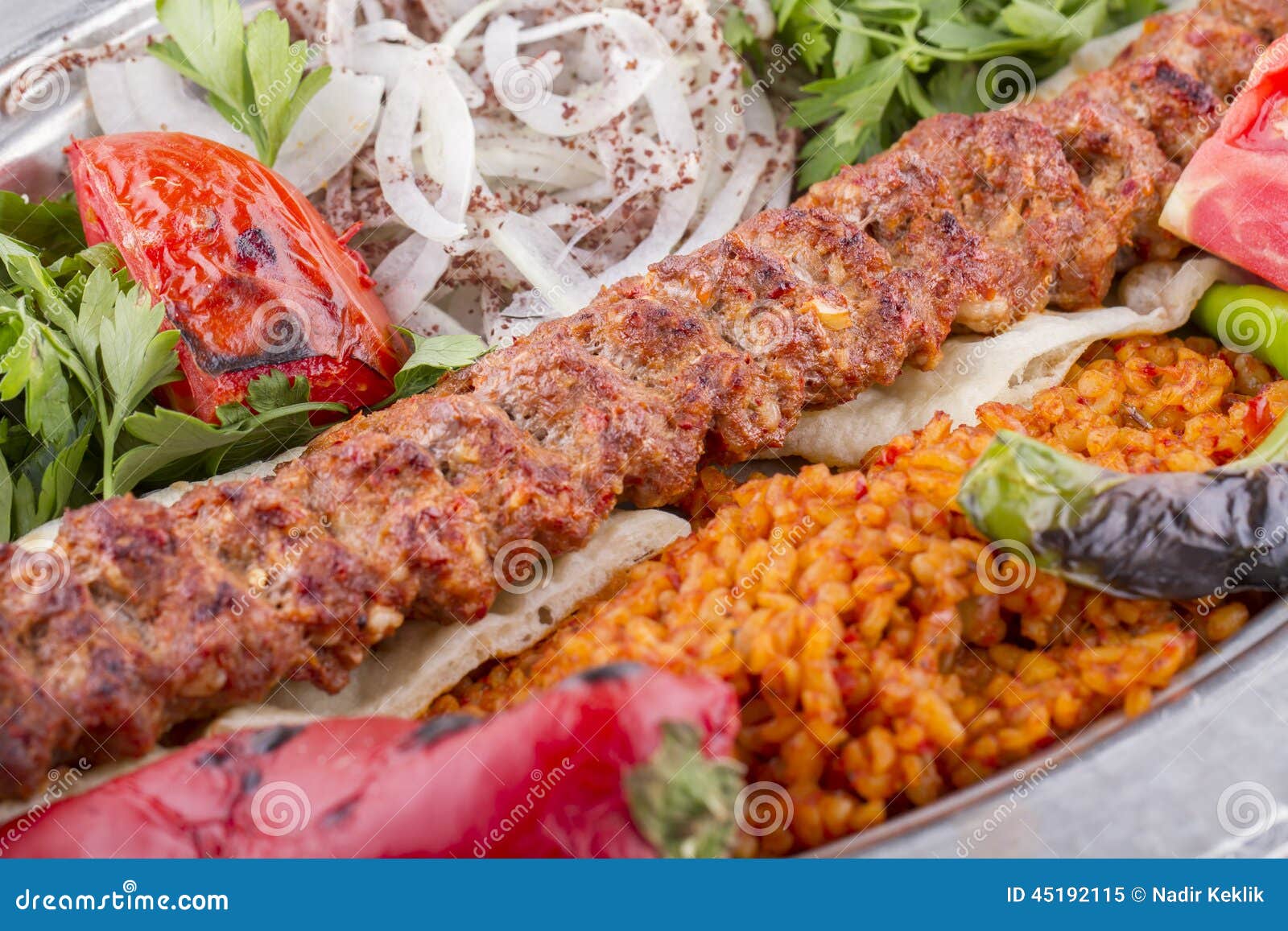 Turkish Kebab stock image. Image of eating, gourmet, grilled 45192115