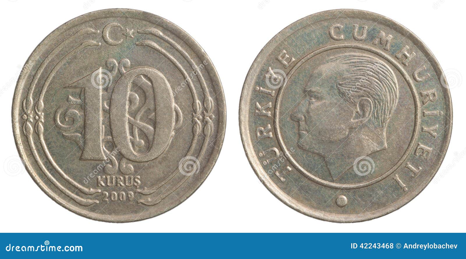 Turkish kurus coin stock photo. Image of cent, cash, inflation 42243468