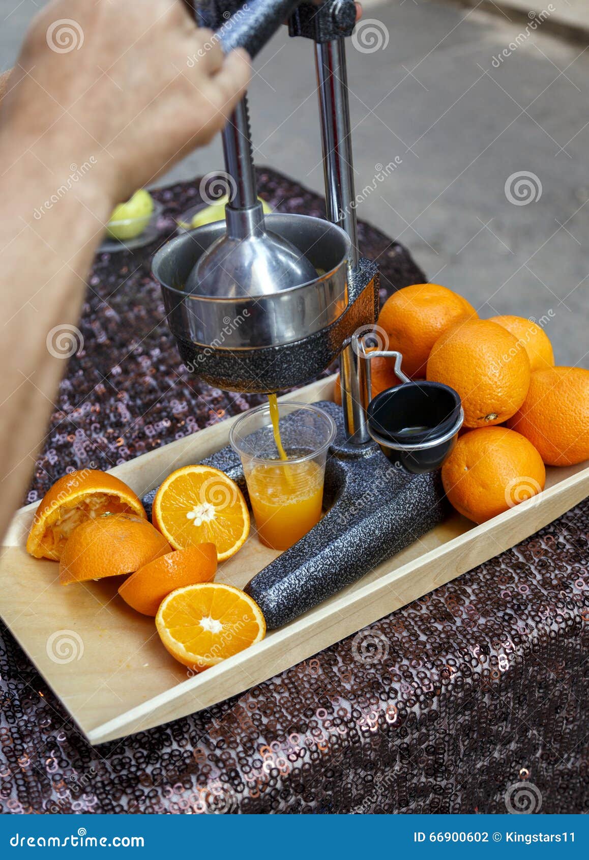 old metal fruit vegetable juice press squeeze machine street vendor with  fruit photographed in Istanbul Turkey Sultanahmet Stock Photo - Alamy