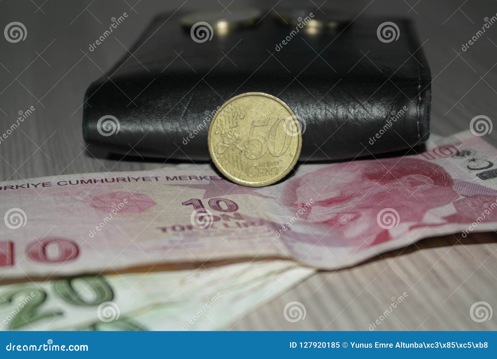 Turkish Money, Euro and Wallet Stock Image Image of euro, economy 127920185