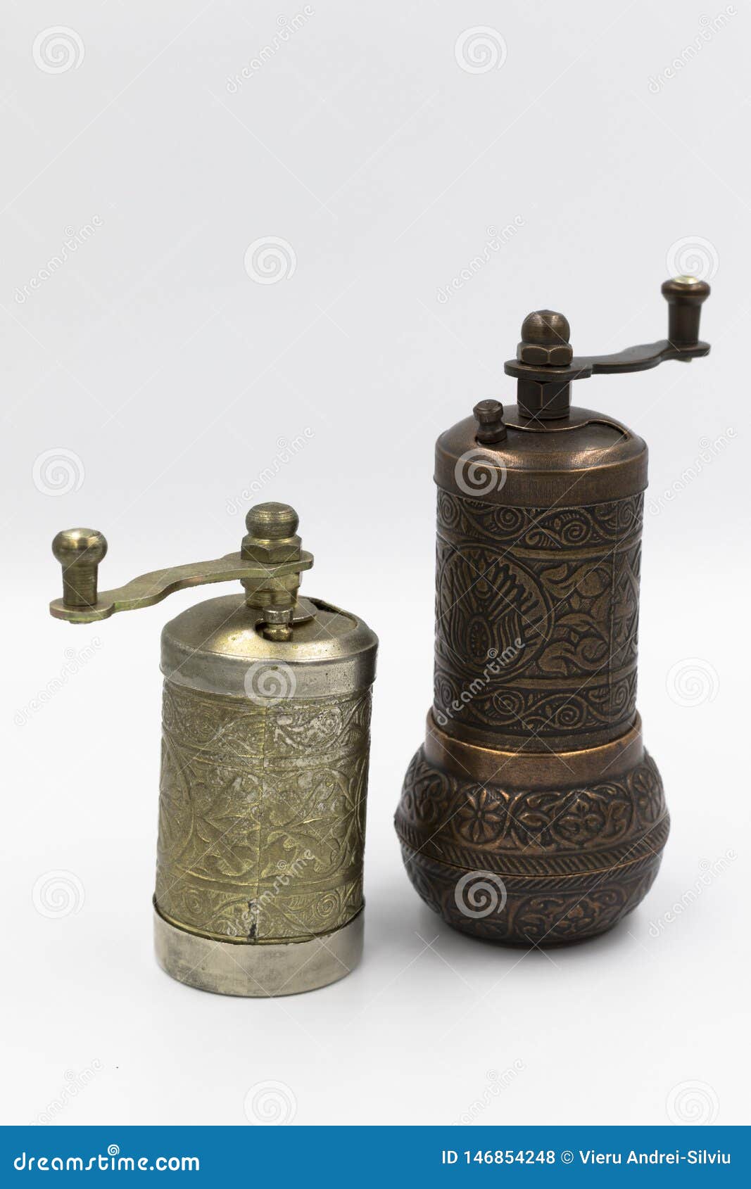 Turkish Pepper Mill Made of Brass. Stock Photo Image of ancient