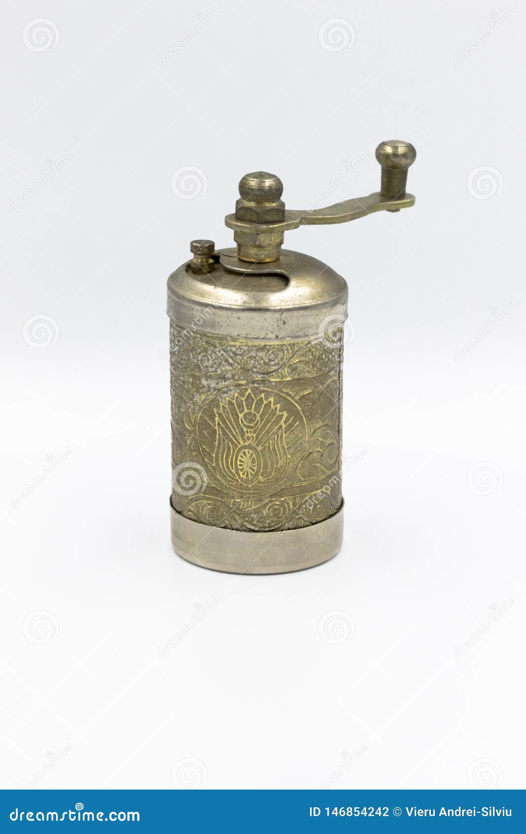 Turkish Pepper Mill Made of Brass. Stock Photo Image of copper