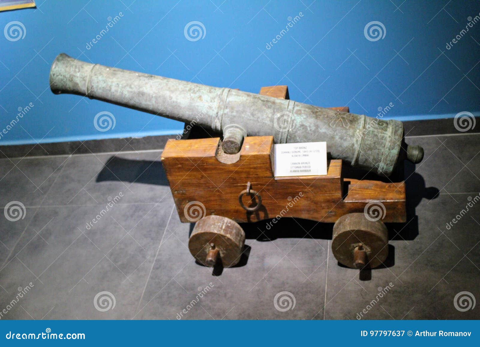 Turkish Ship Cannon Alanya Archaeological Museum Turkey Editorial