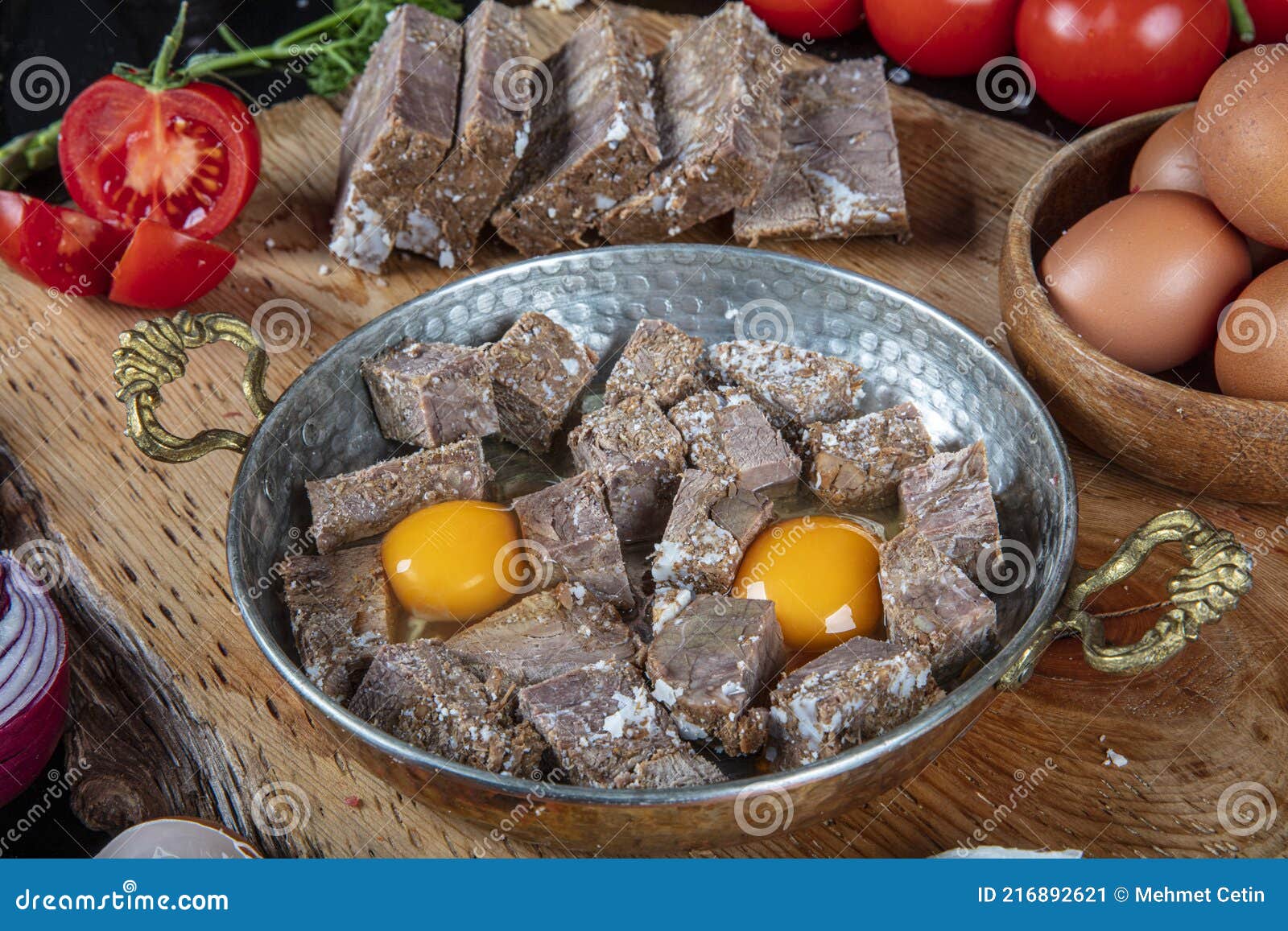 Turkish Style Meat Role Named Kavurma. Turkish Roasted Meat Kavurma ...