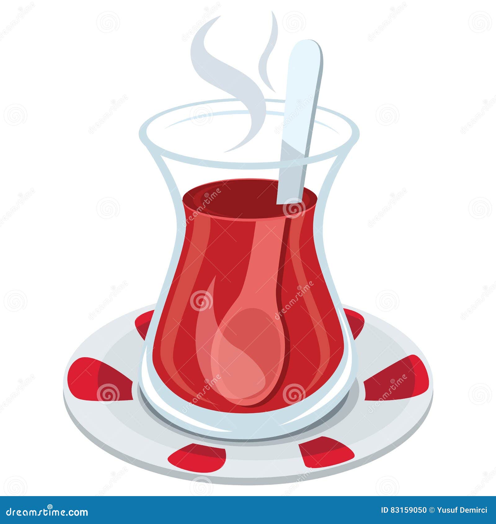 Turkish Tea Glass Vector Illustration Stock Vector - Illustration of cartoon,  breakfast: 83159050