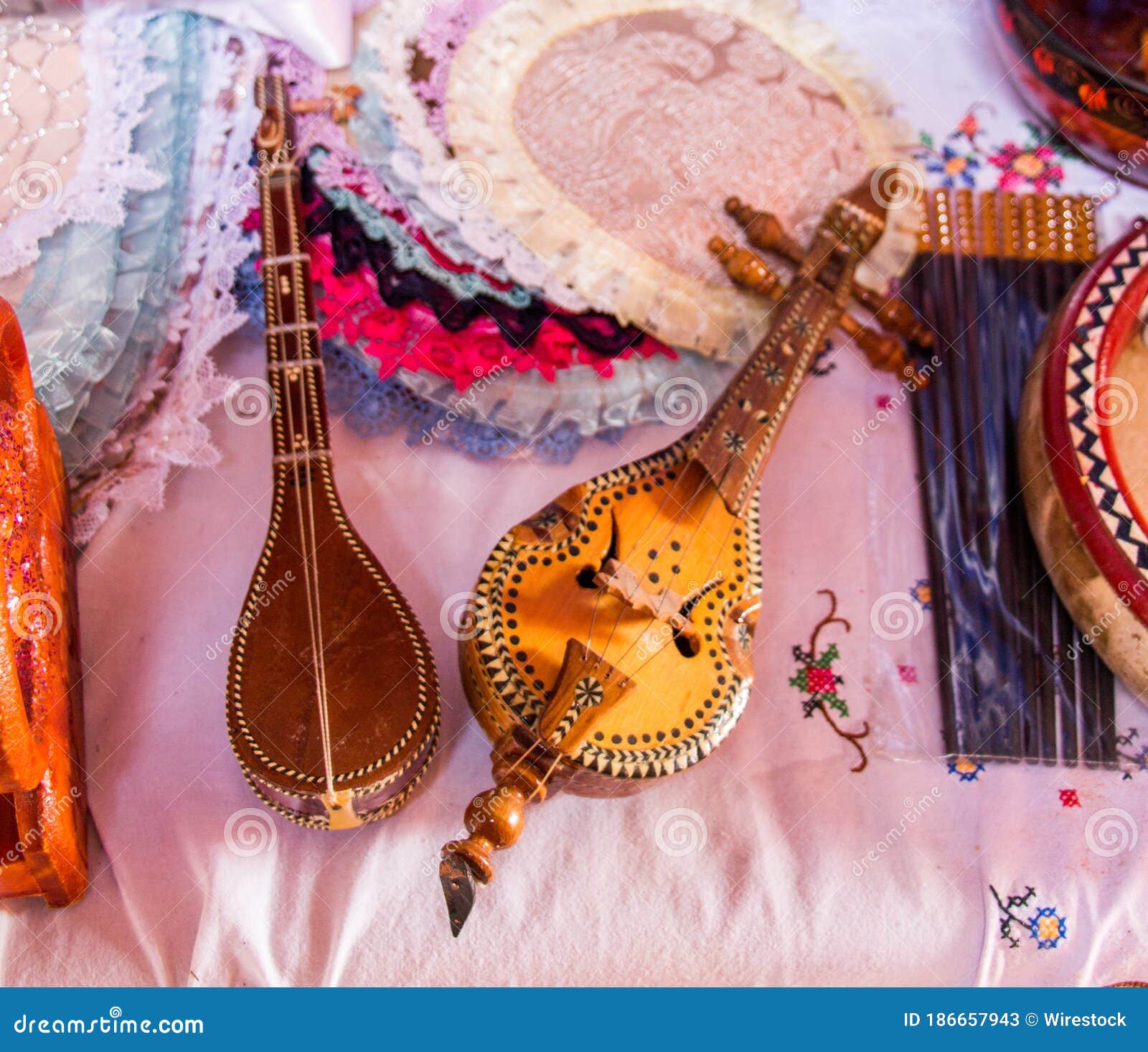 Turkish Traditional Musical Instruments Saz and Ud Stock Image Image