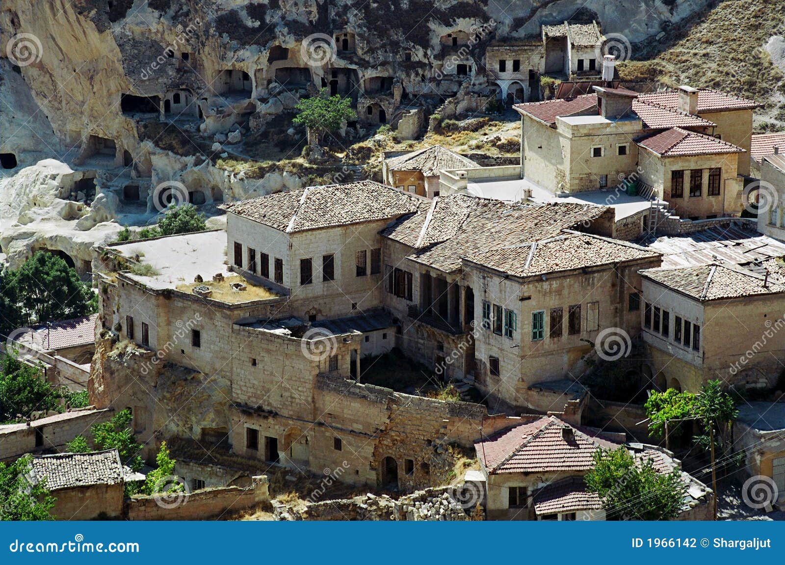 Turkish Village, in Cappadocia Stock Photo Image of cramped, hollow