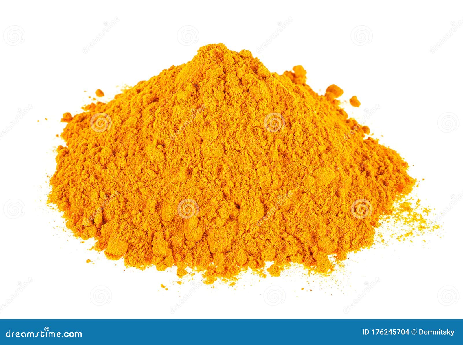 Turmeric Curcuma Powder Isolated on White Background. Curry Powder Stock Photo Image of
