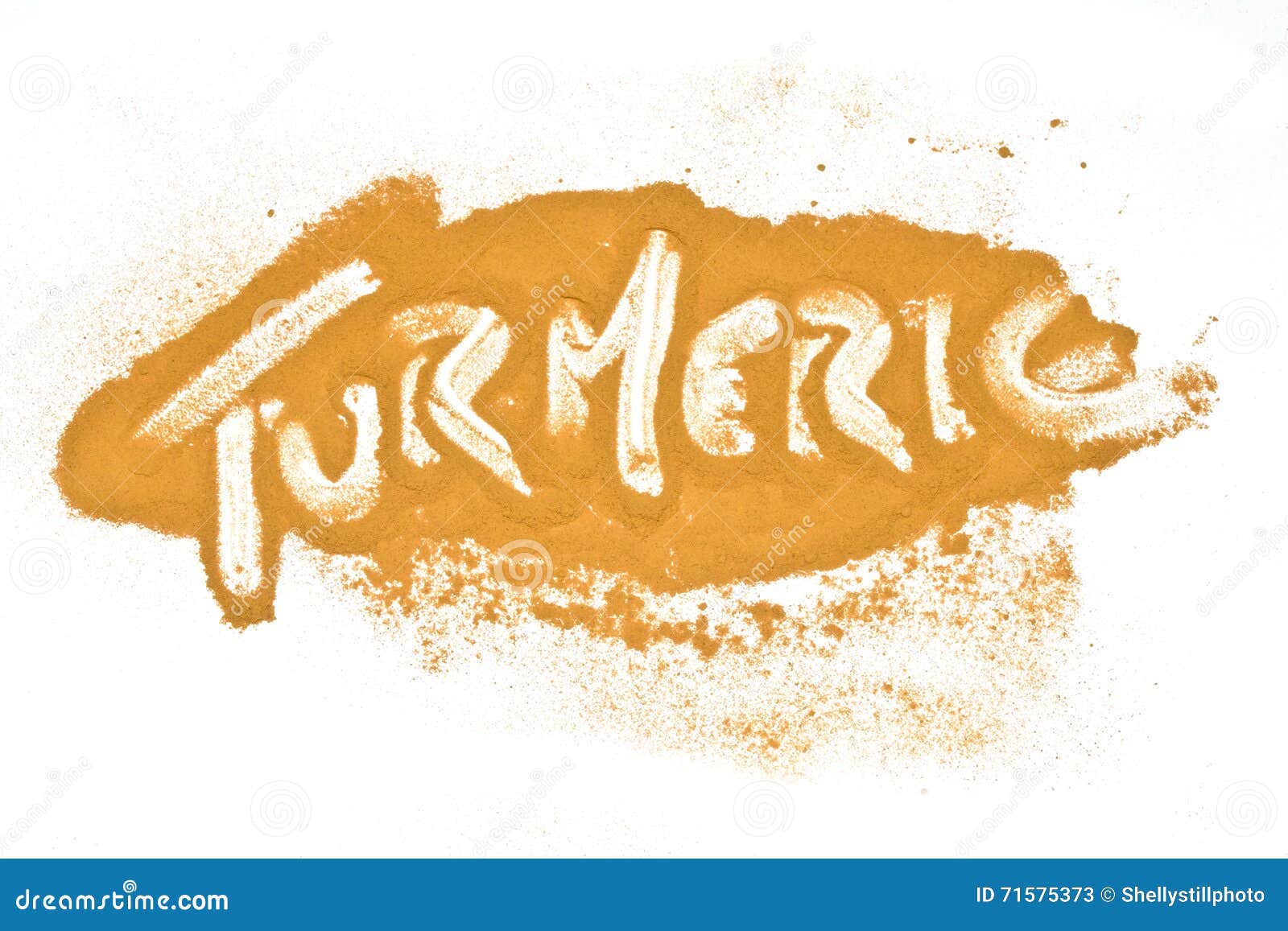 Turmeric Powder Heath Words Stock Image Image of aroma, color 71575373