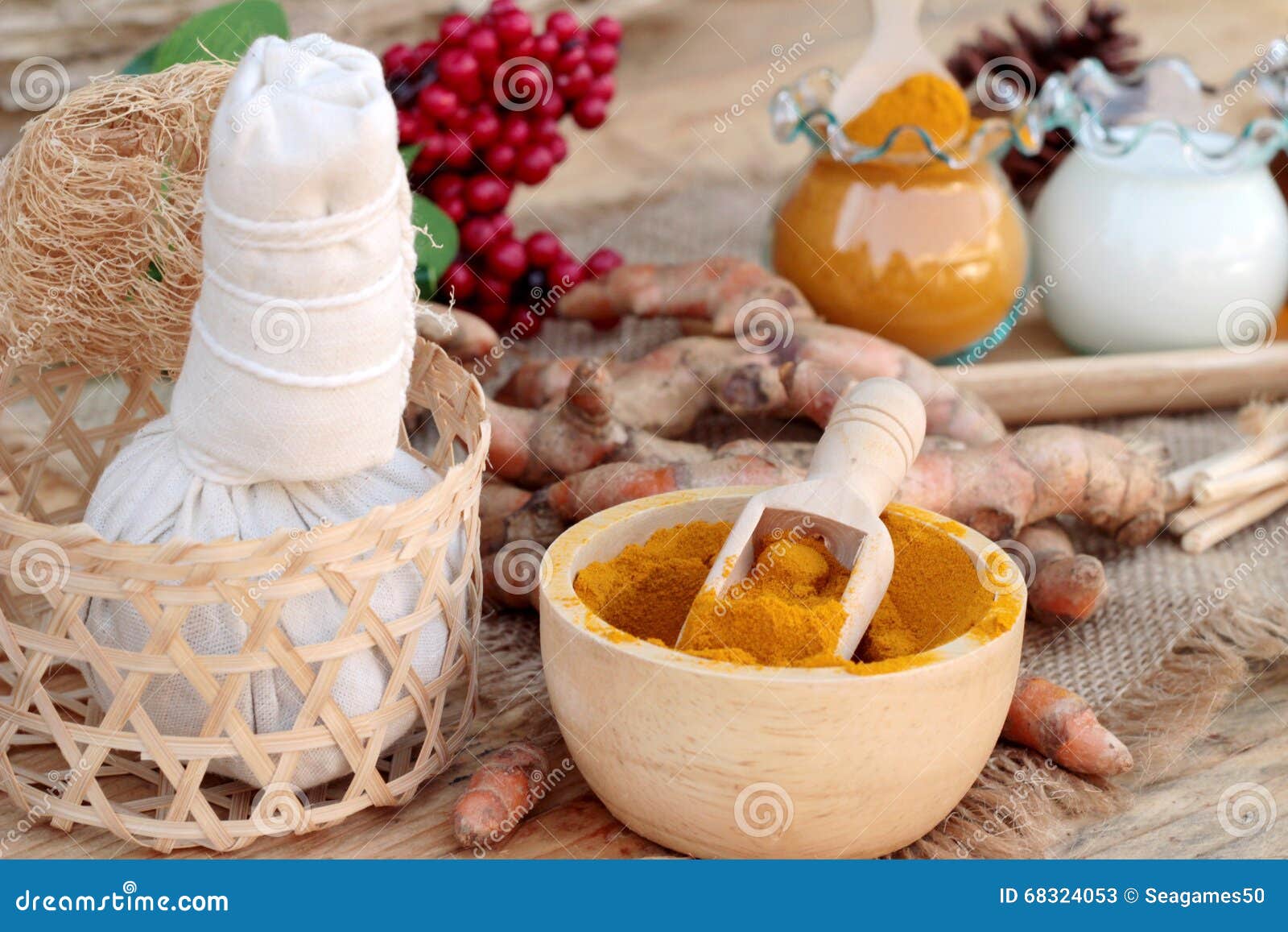 Turmeric Powder with Honey and Milk for Scrub. Stock Image Image of aromatic, natural 68324053