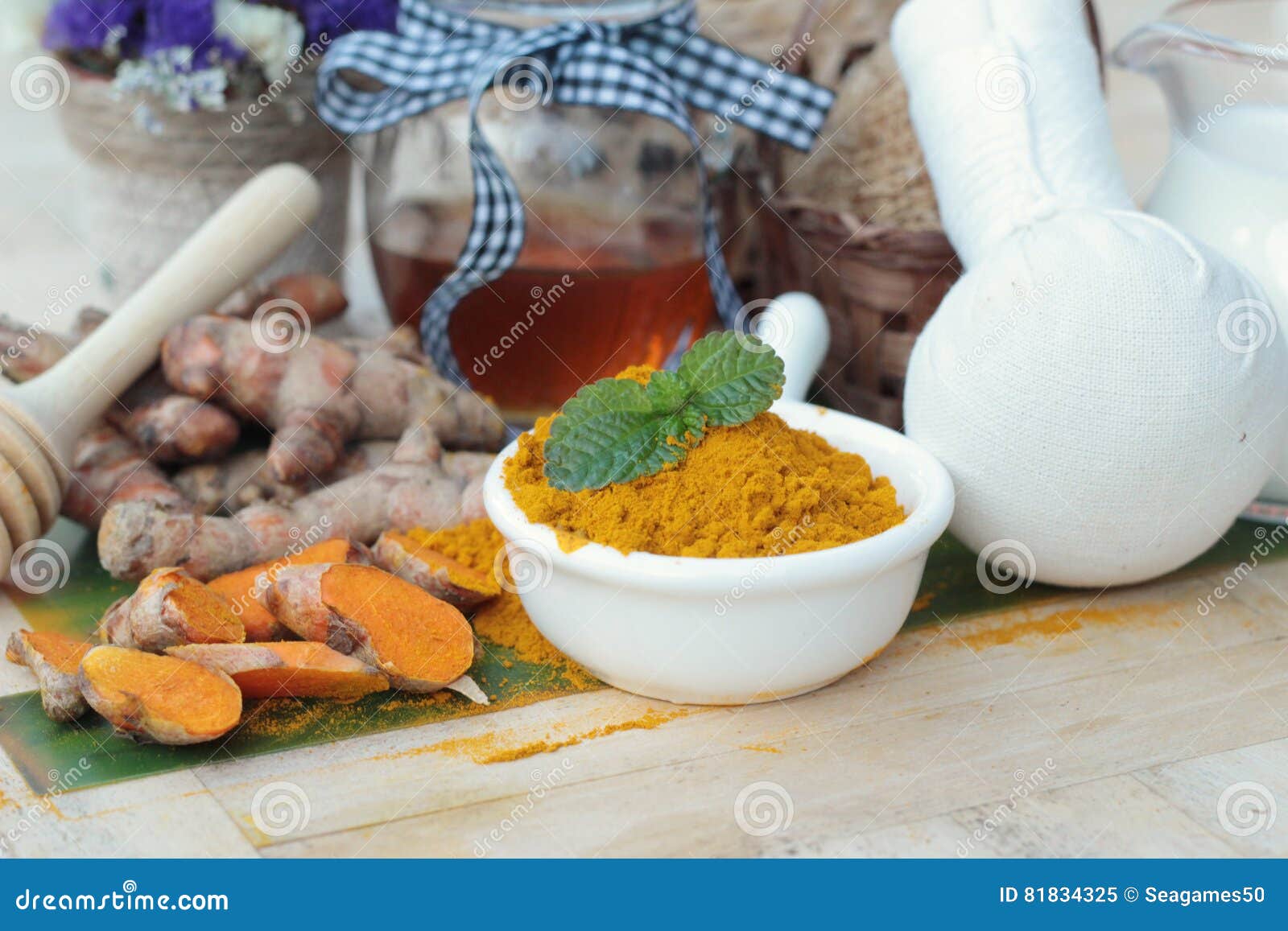 Turmeric Powder with Honey and Milk for Scrub. Stock Image Image of lotion, indian 81834325