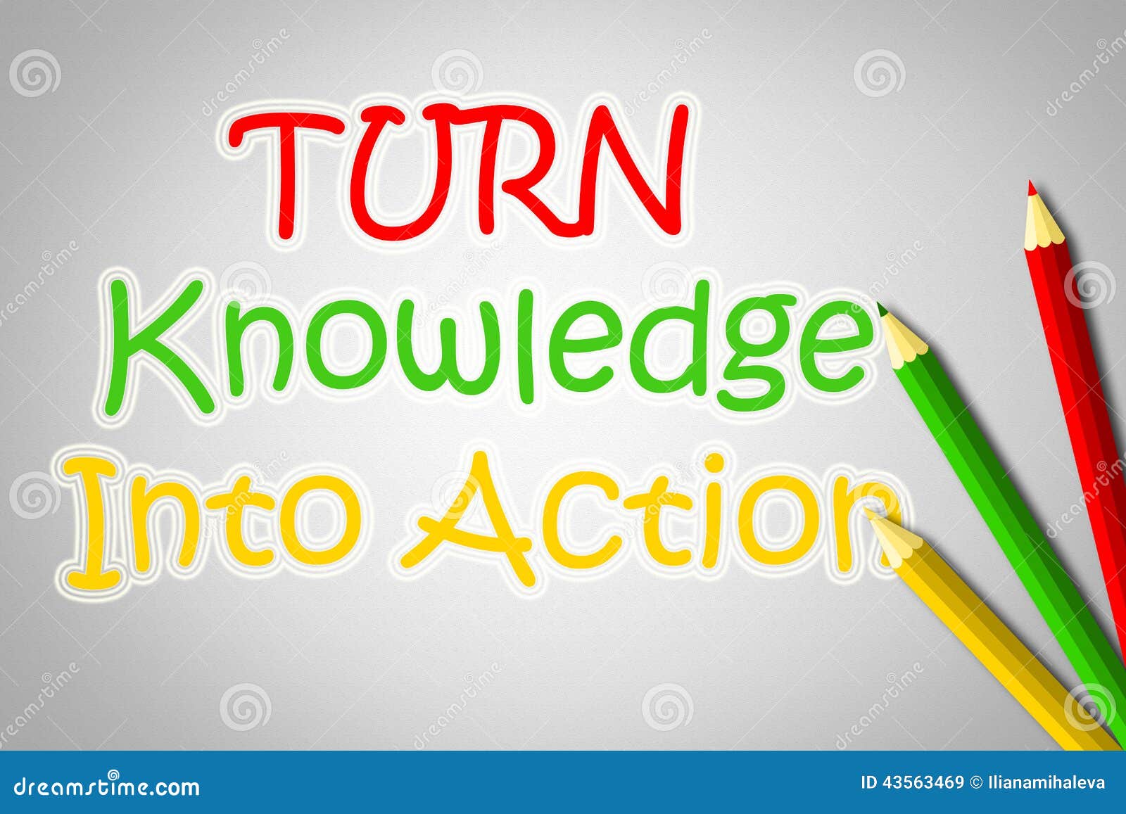 Turn Knowledge Into Action Concept Stock Illustration Image 43563469