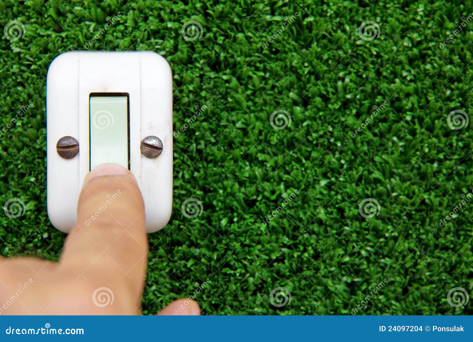 Turn off the light stock photo. Image of global, green - 24097204