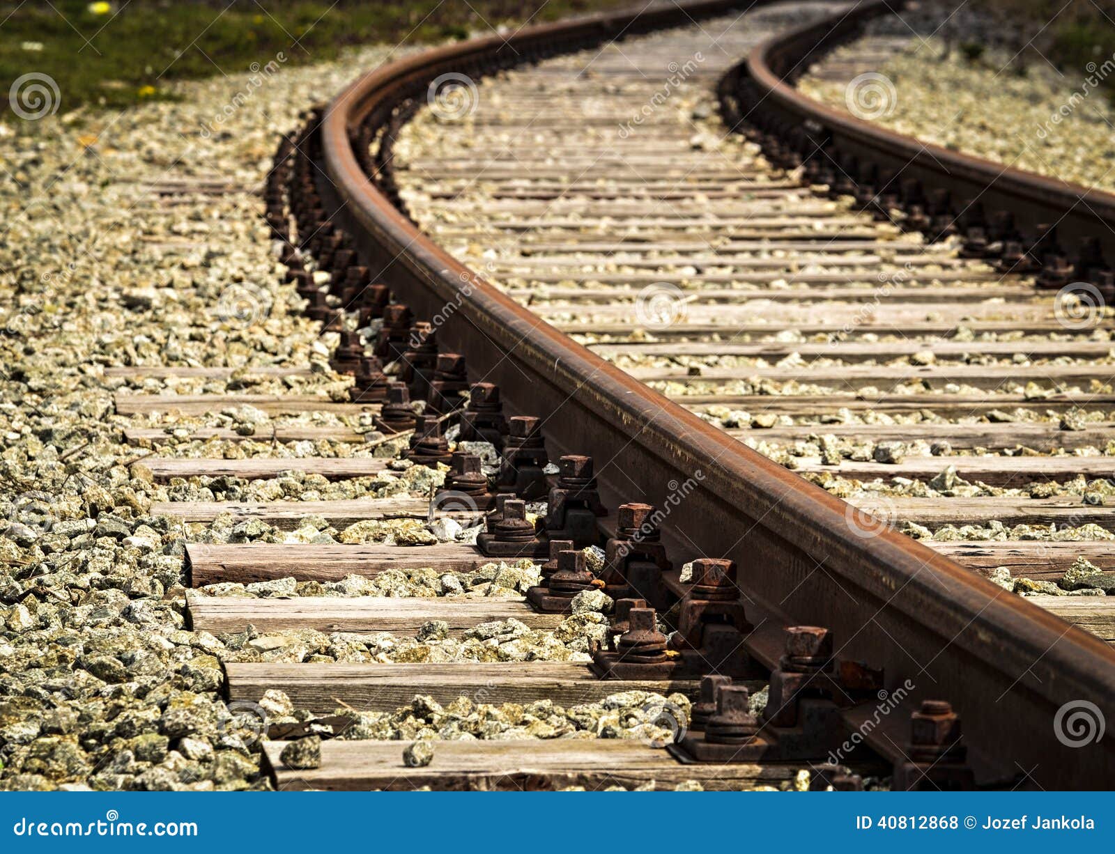 Turn old rail track stock photo. Image of industry, sleeper - 40812868