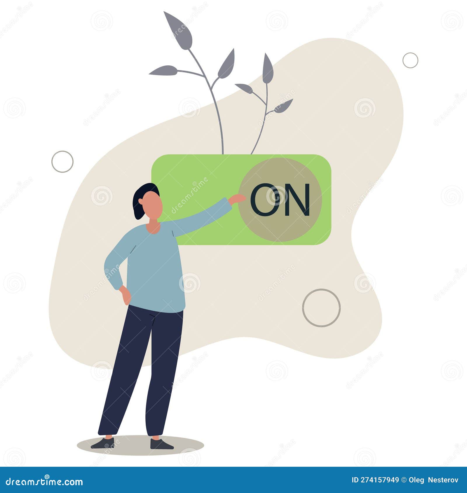 Turn on Switch, Paradigm Shift or Change To Be Better Status, Start or