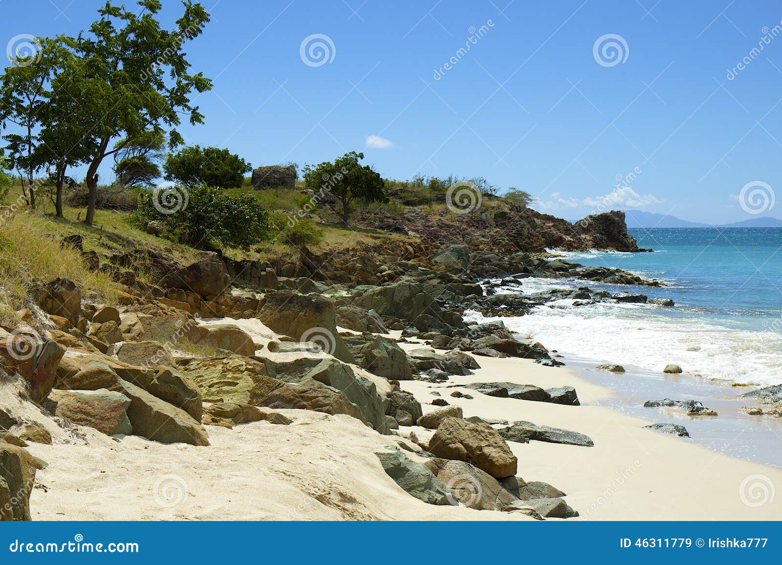 Turners Beach in Antigua, Caribbean Stock Image Image of caribbean