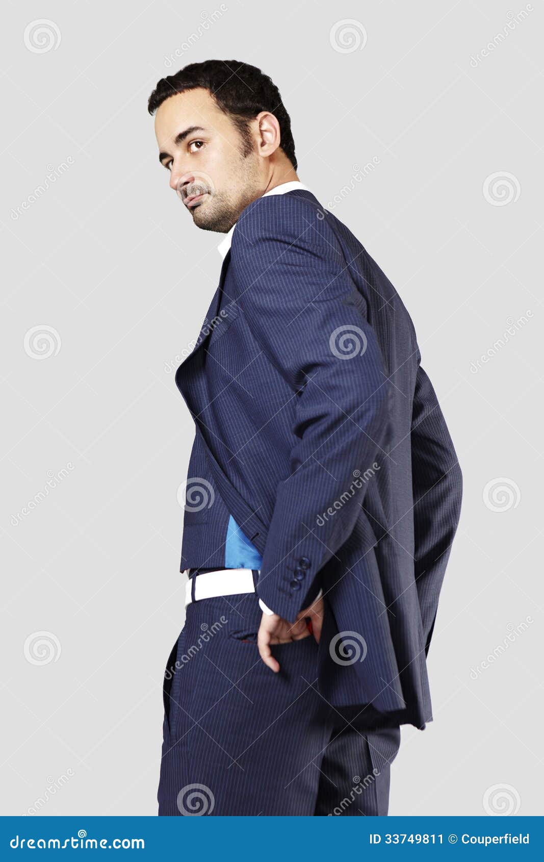 Turning around gentleman stock image. Image of mode, fashion 33749811