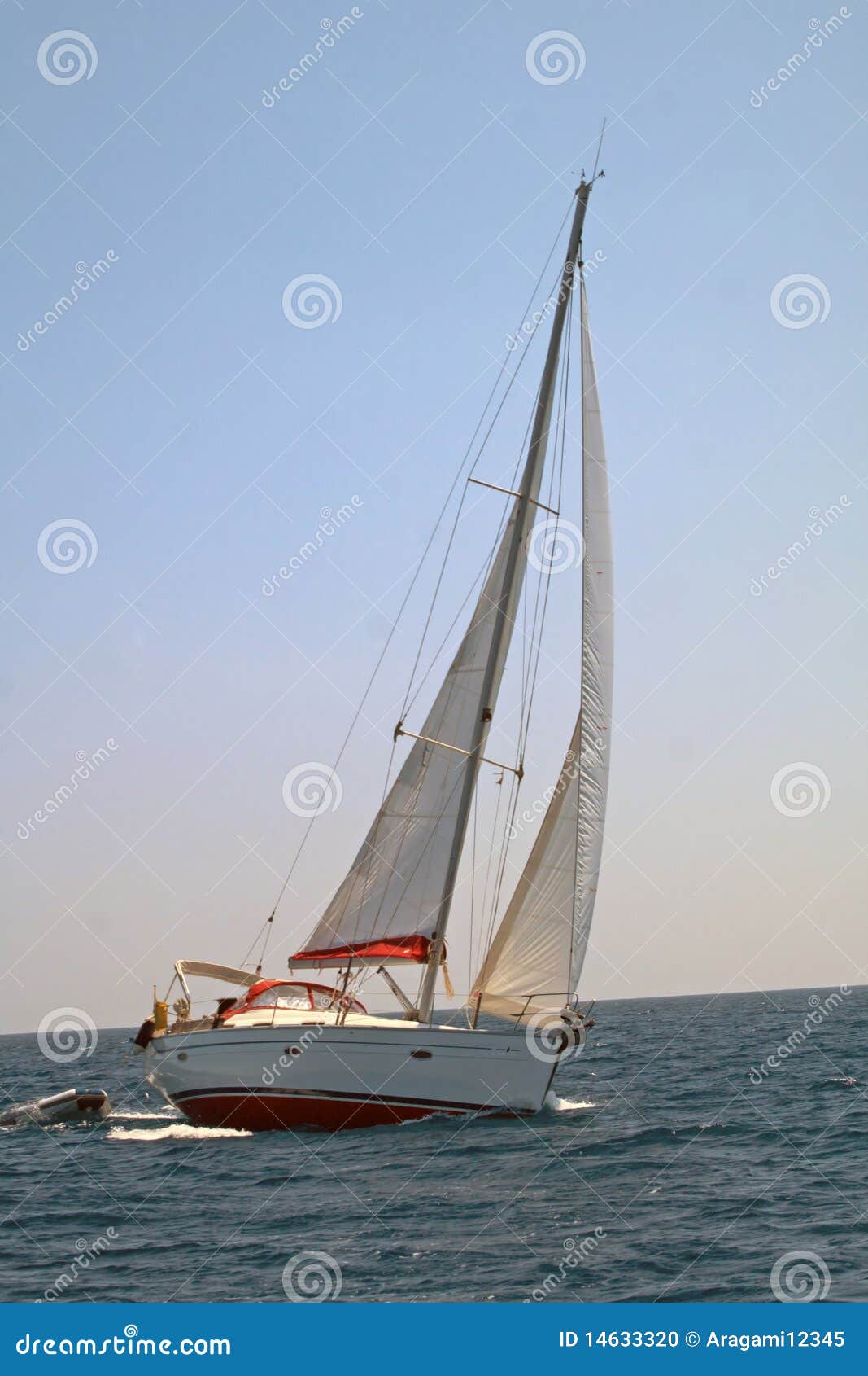 Turning sailing boat stock photo. Image of power, hobby 14633320