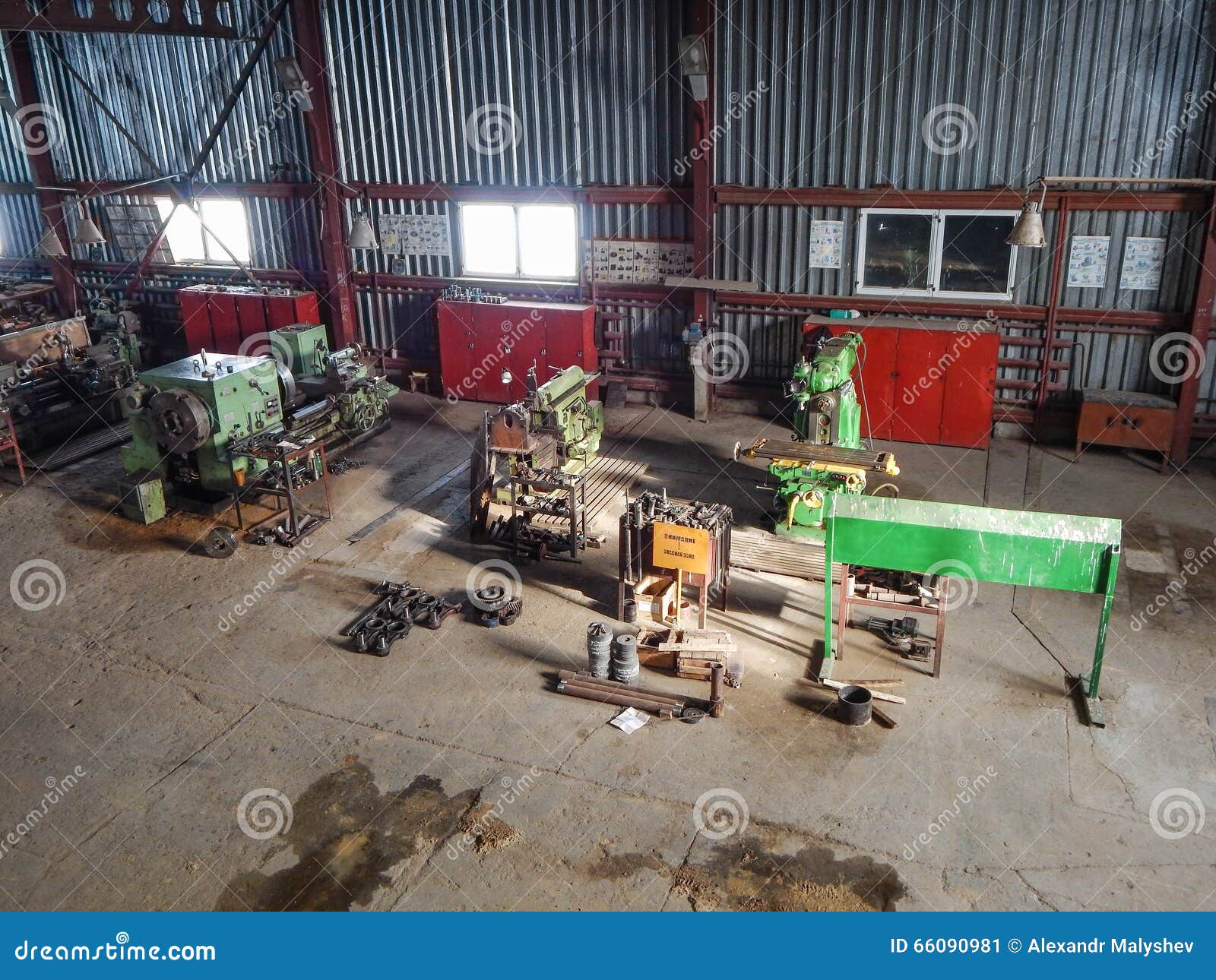 Turning shop. stock image. Image of shop, mechanical 66090981