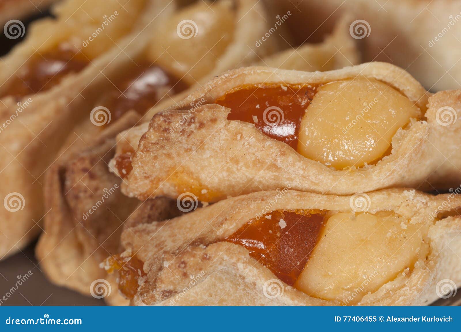 Turnover biscuit stock image. Image of sugar, timber 77406455