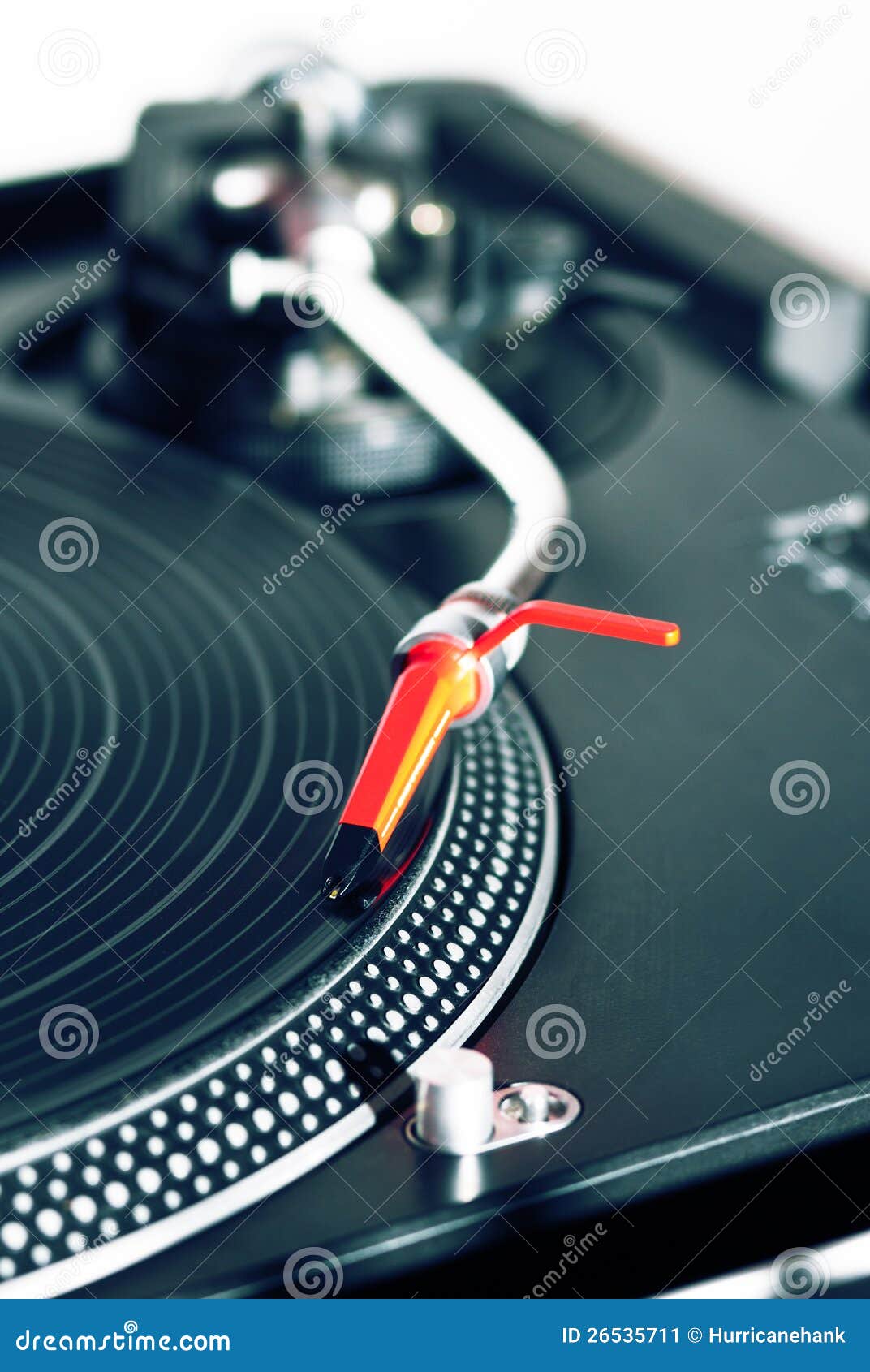 Turntable Playing Vinyl Record Stock Image Image of vinyl, shalow