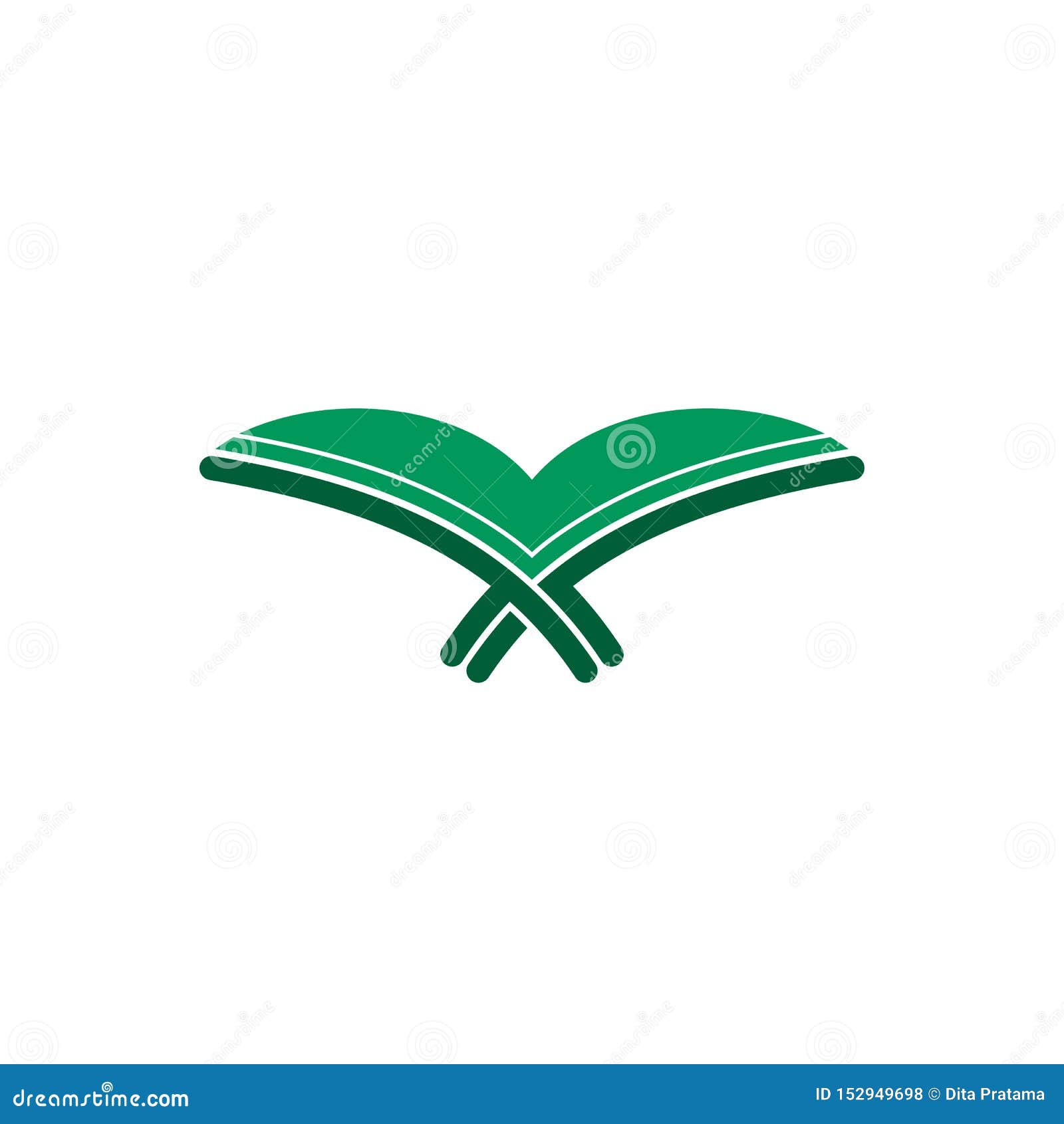 Koran Al-Quran icon logo. stock illustration. Illustration of design
