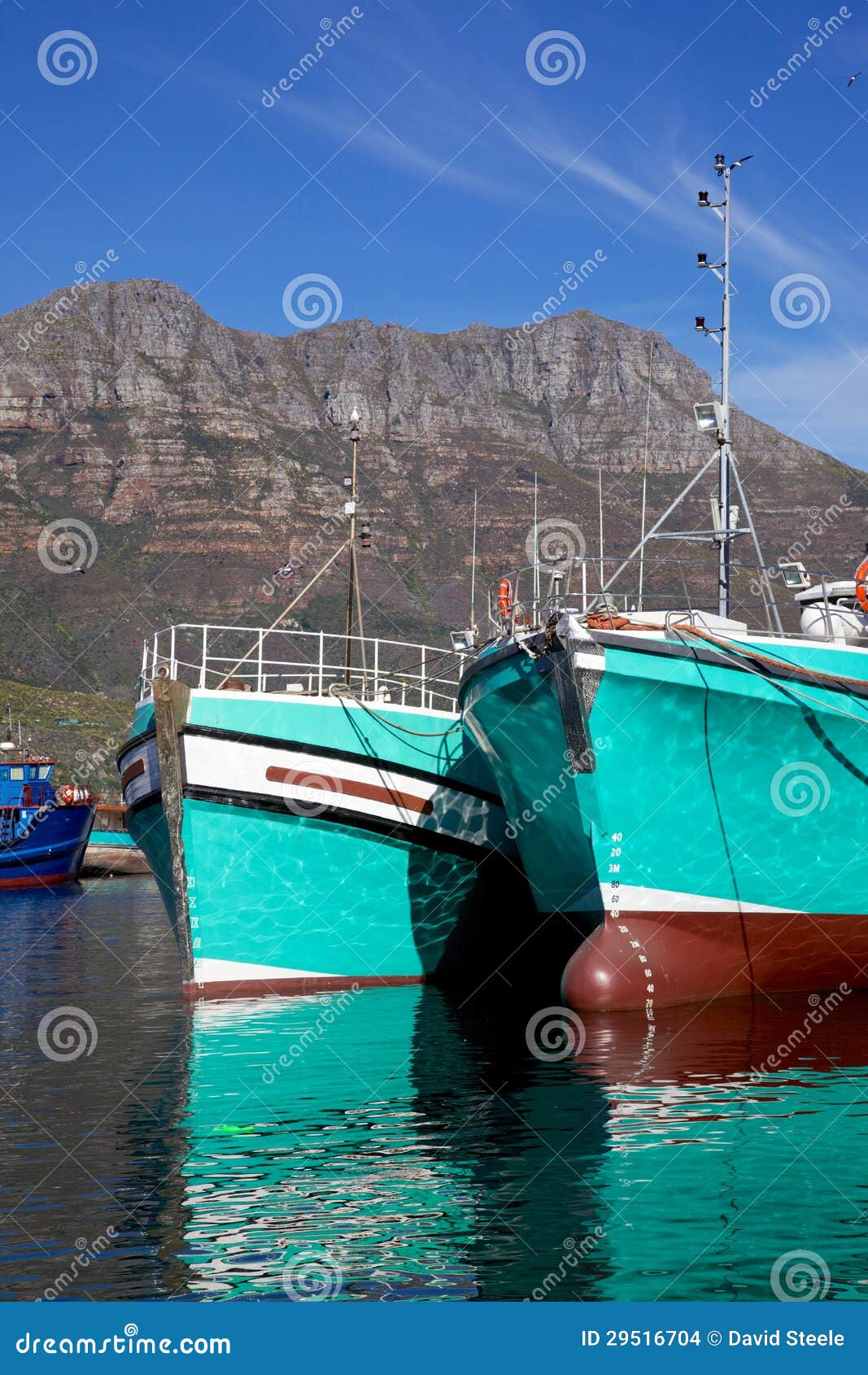 Turquoise Boats stock photo. Image of drive, harbor, marine 29516704