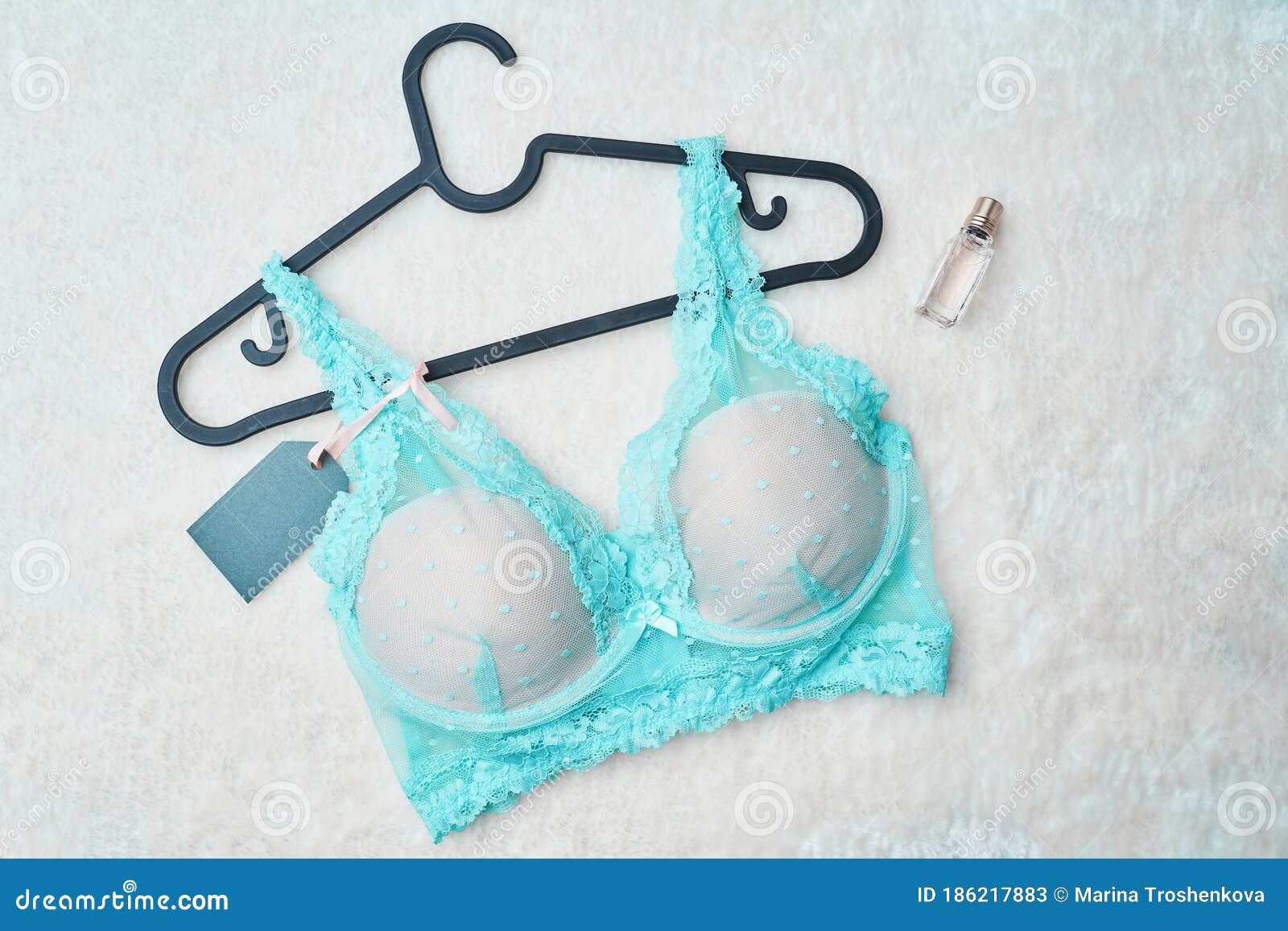 Turquoise Female Bra Underwear Stock Image - Image of glamour, lady: 186217883