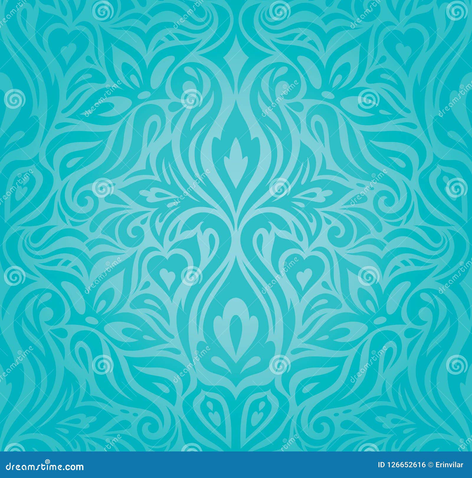 Turquoise Floral Holiday Vintage Background Wallpaper Green Blue Fashion  Design Stock Vector - Illustration of elegant, invitation: 126652616