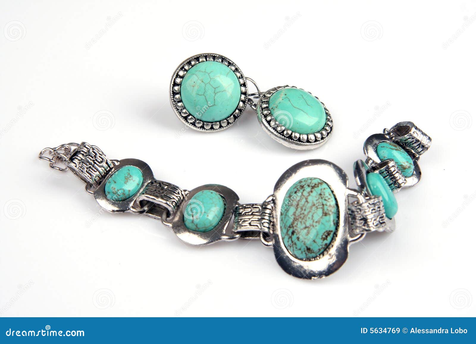 Turquoise jewelery stock image. Image of mineral, fashion 5634769